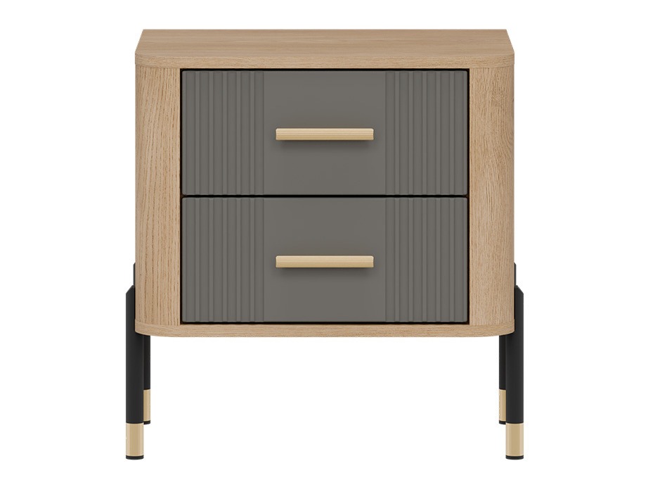 Прикроватная тумбочка Flosora 140 (Серый)