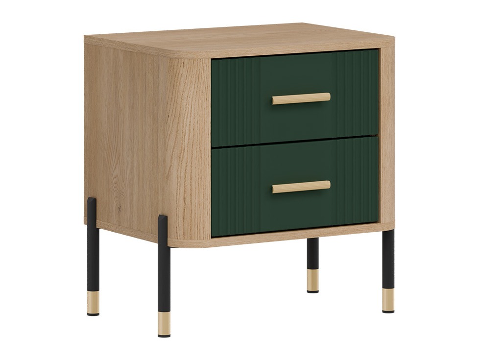Прикроватная тумбочка Flosora 140 (Зелёный)