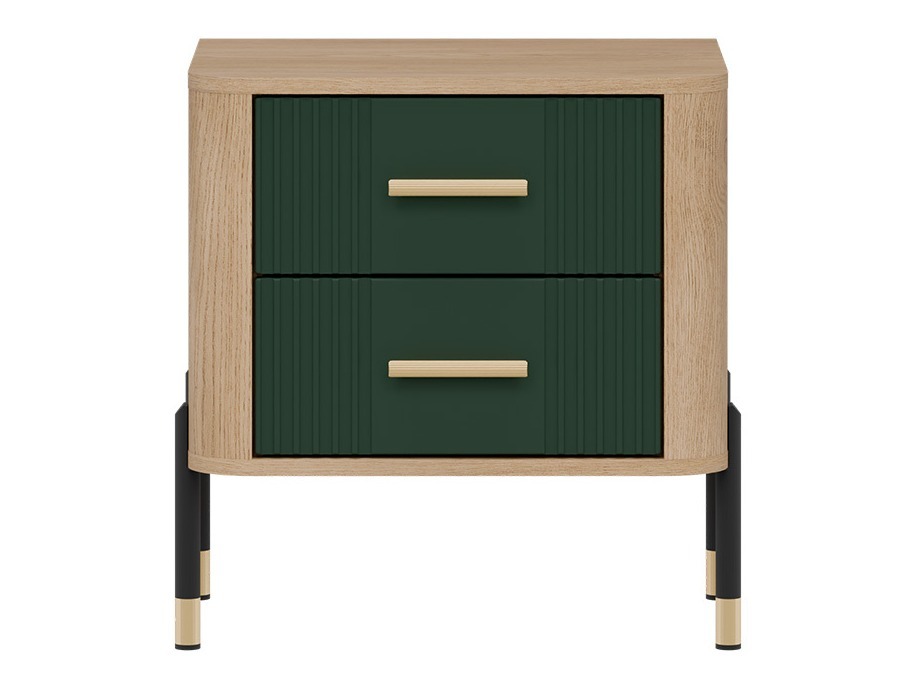 Прикроватная тумбочка Flosora 140 (Зелёный)
