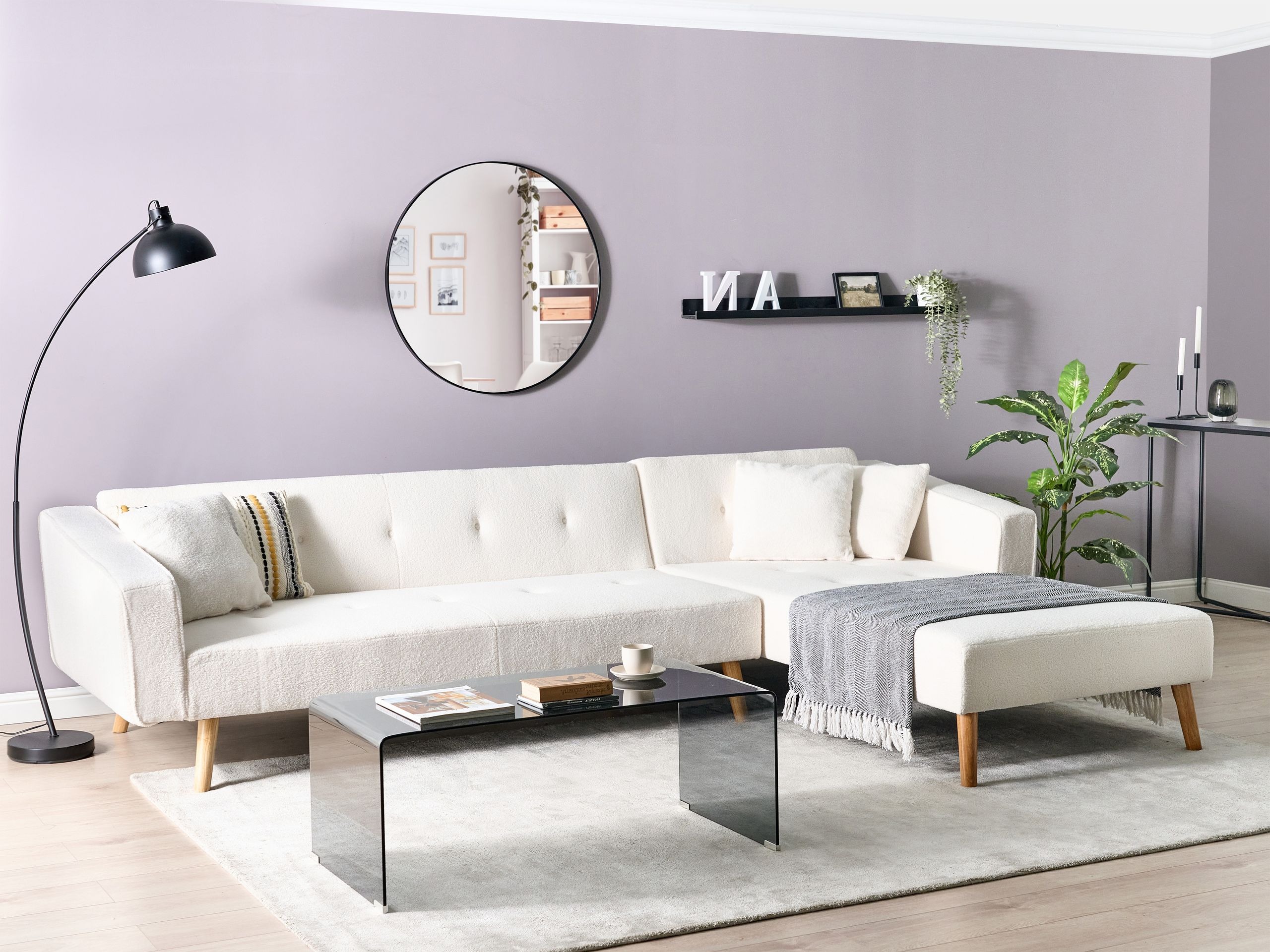 Stūra dīvāns Berwyn 1645 (Balts)