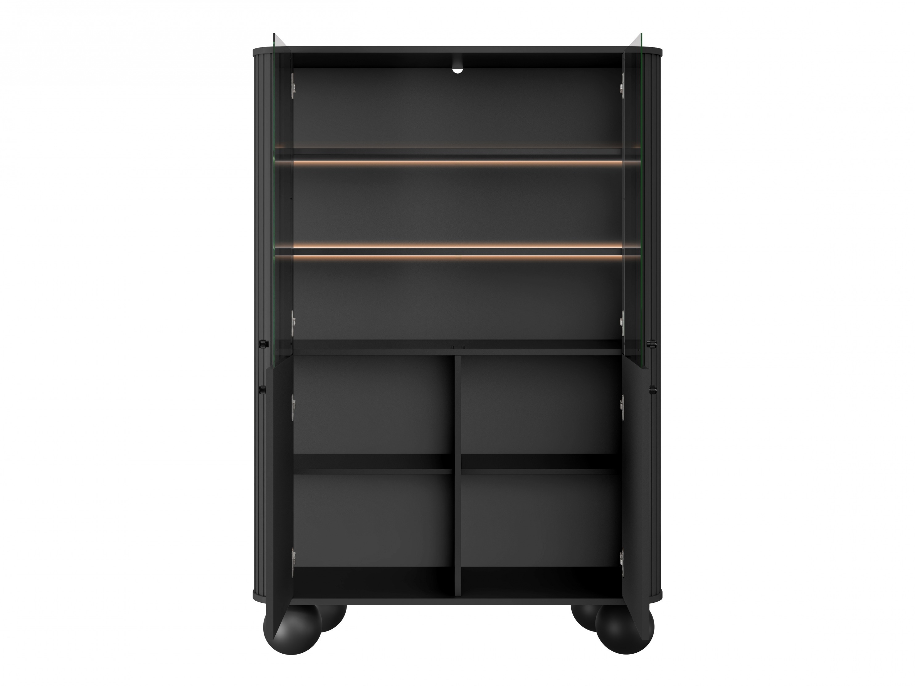 Viesistabas komplekts Fioveso 108 (Melns)