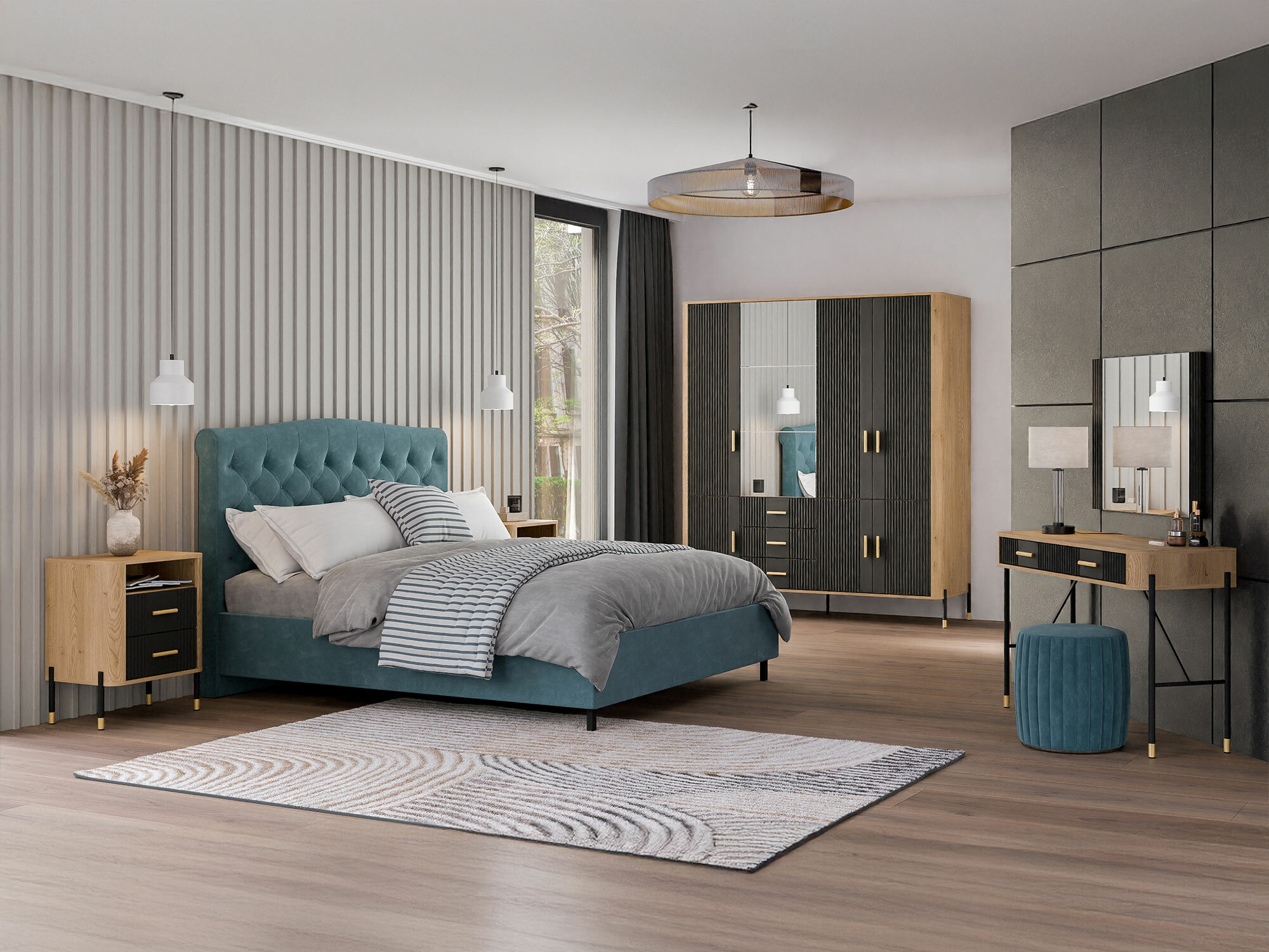 Naktsgaldiņš Flosora 142 (Antracīts)