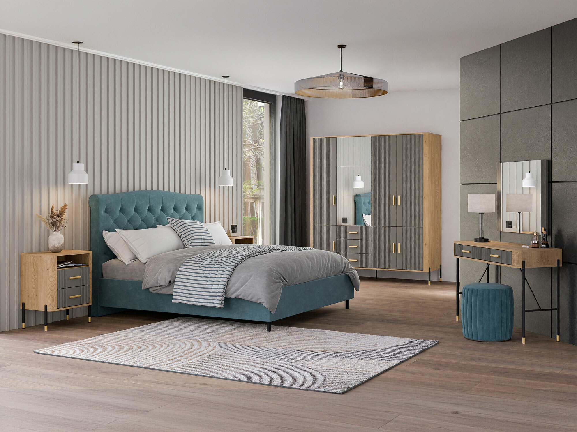 Naktsgaldiņš Flosora 142 (Pelēks)