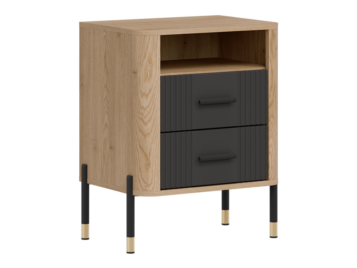 Прикроватная тумбочка Flosora 142 (Антрацит)