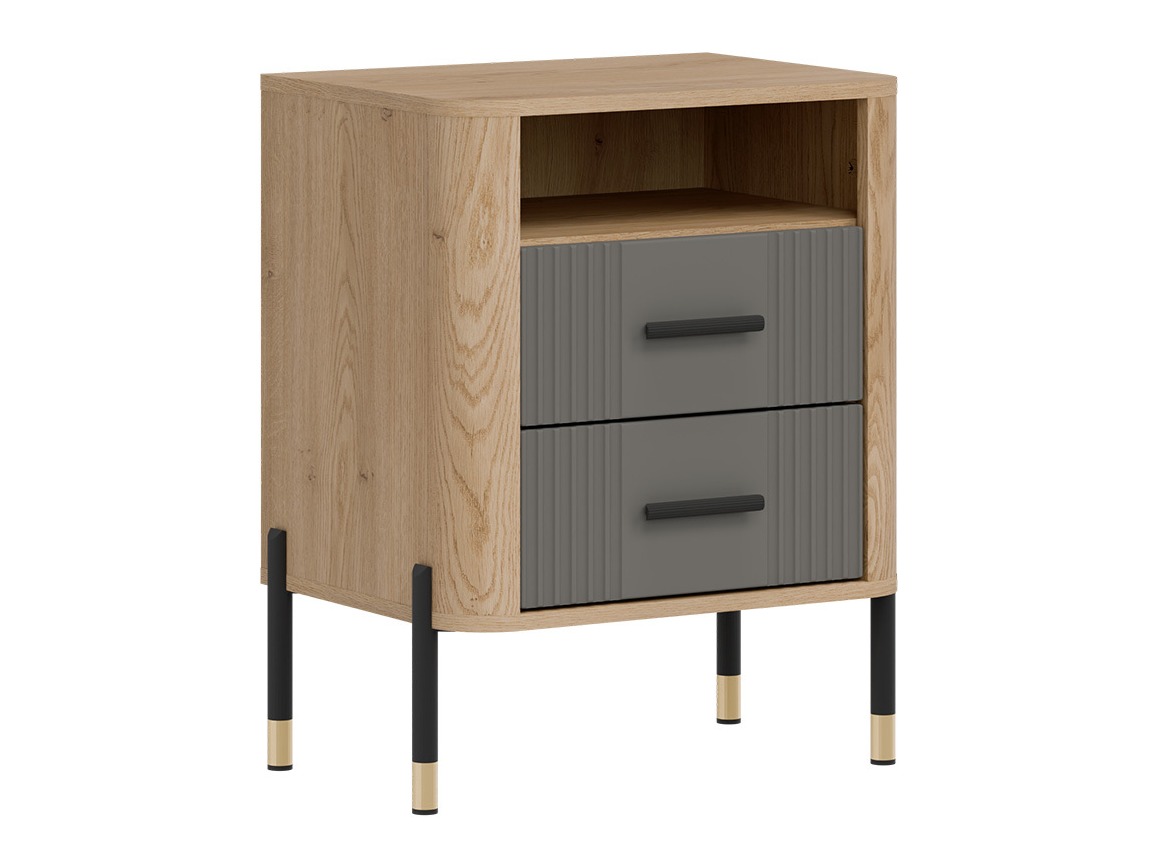 Прикроватная тумбочка Flosora 142 (Серый)