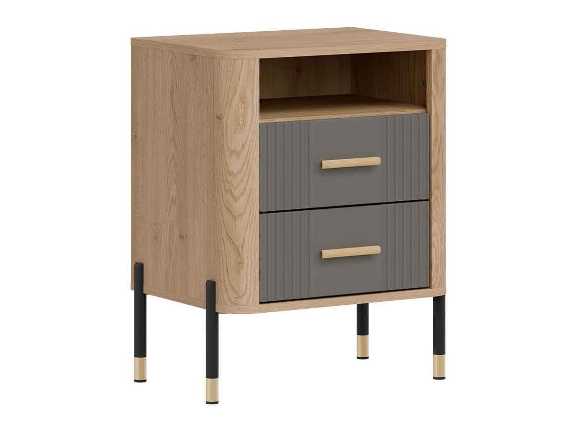 Прикроватная тумбочка Flosora 142 (Серый)