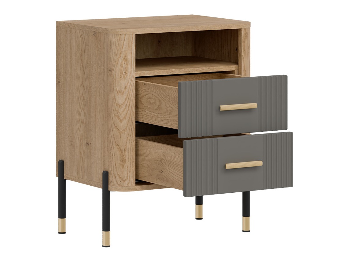 Прикроватная тумбочка Flosora 142 (Серый)