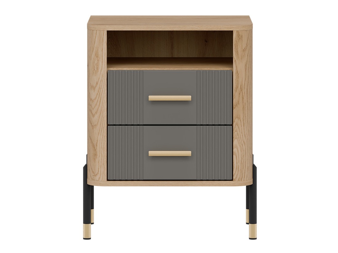 Прикроватная тумбочка Flosora 142 (Серый)