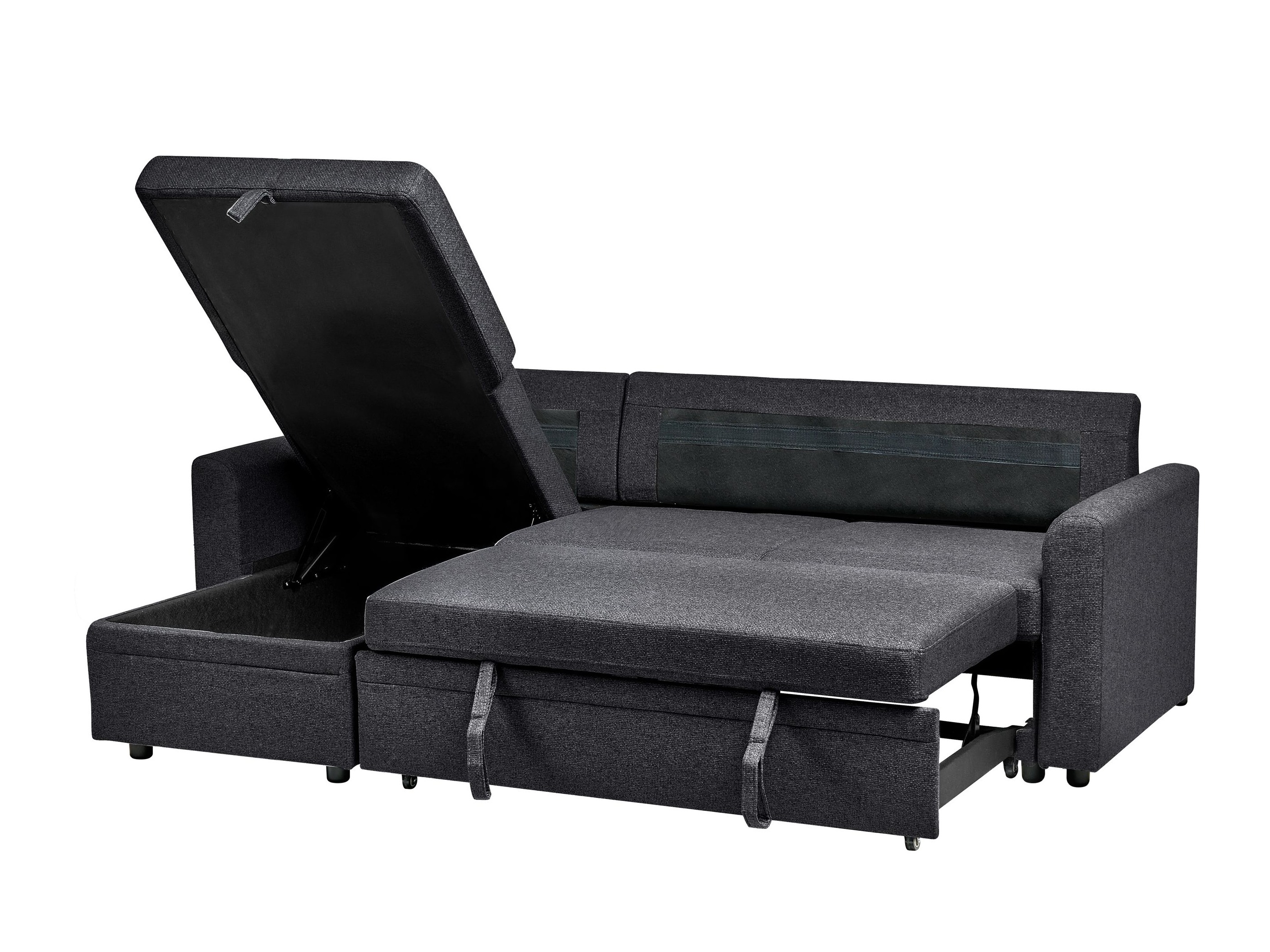 Stūra dīvāns Berwyn 2805 (Melns)