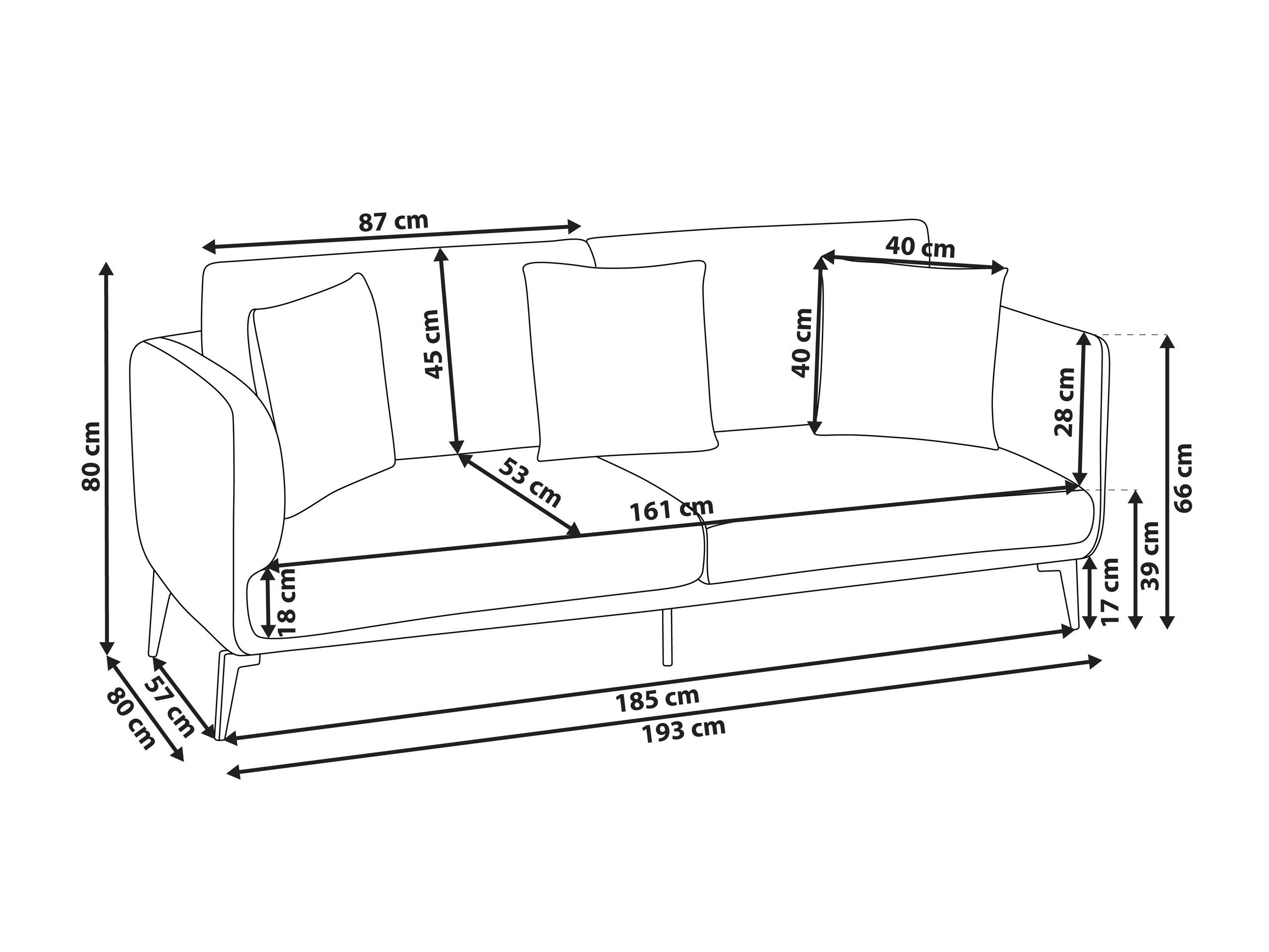 Dīvāns Berwyn 2807 (Pelēks)