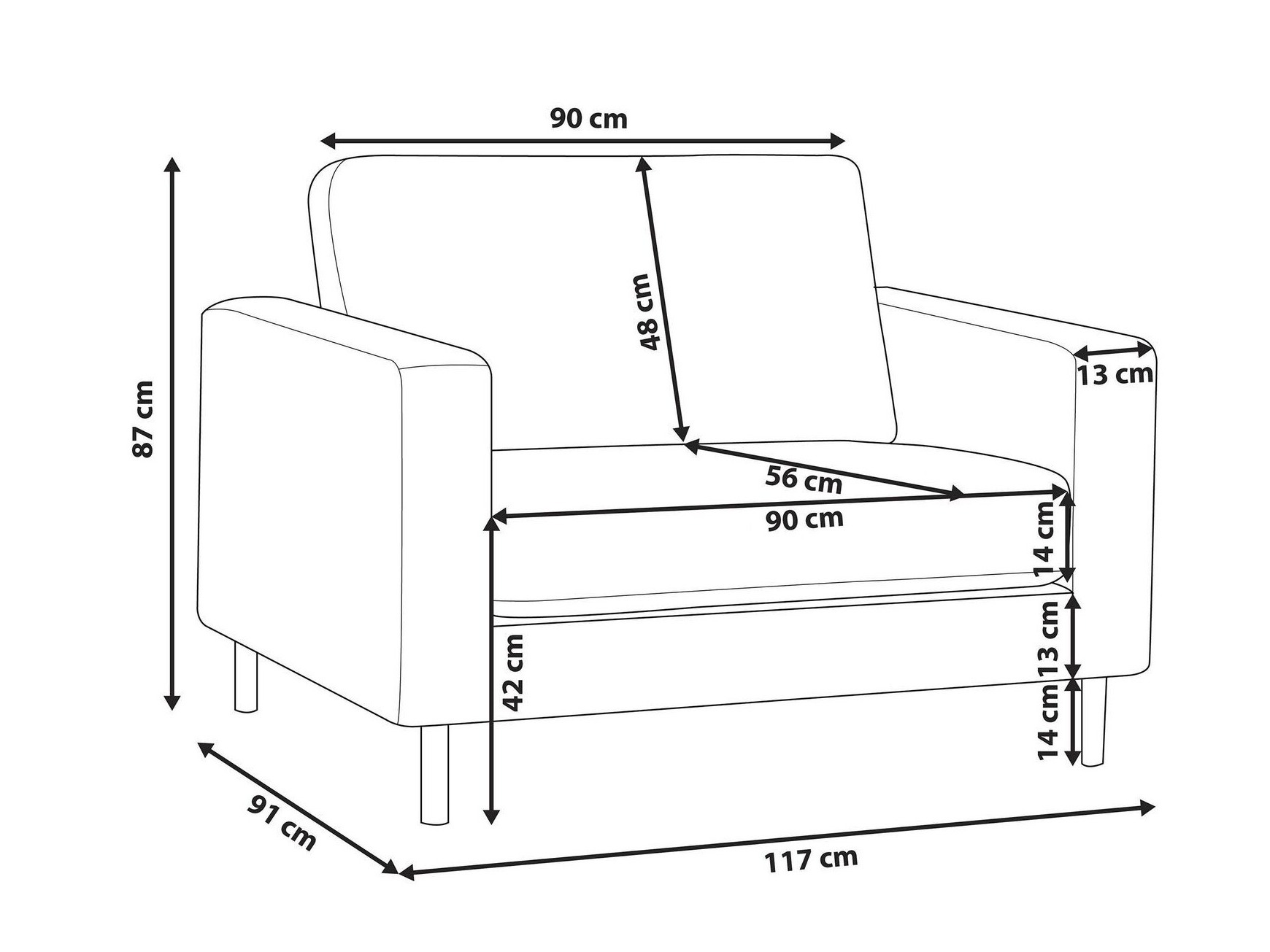 Кресло Berwyn 766 (Светло-серый)