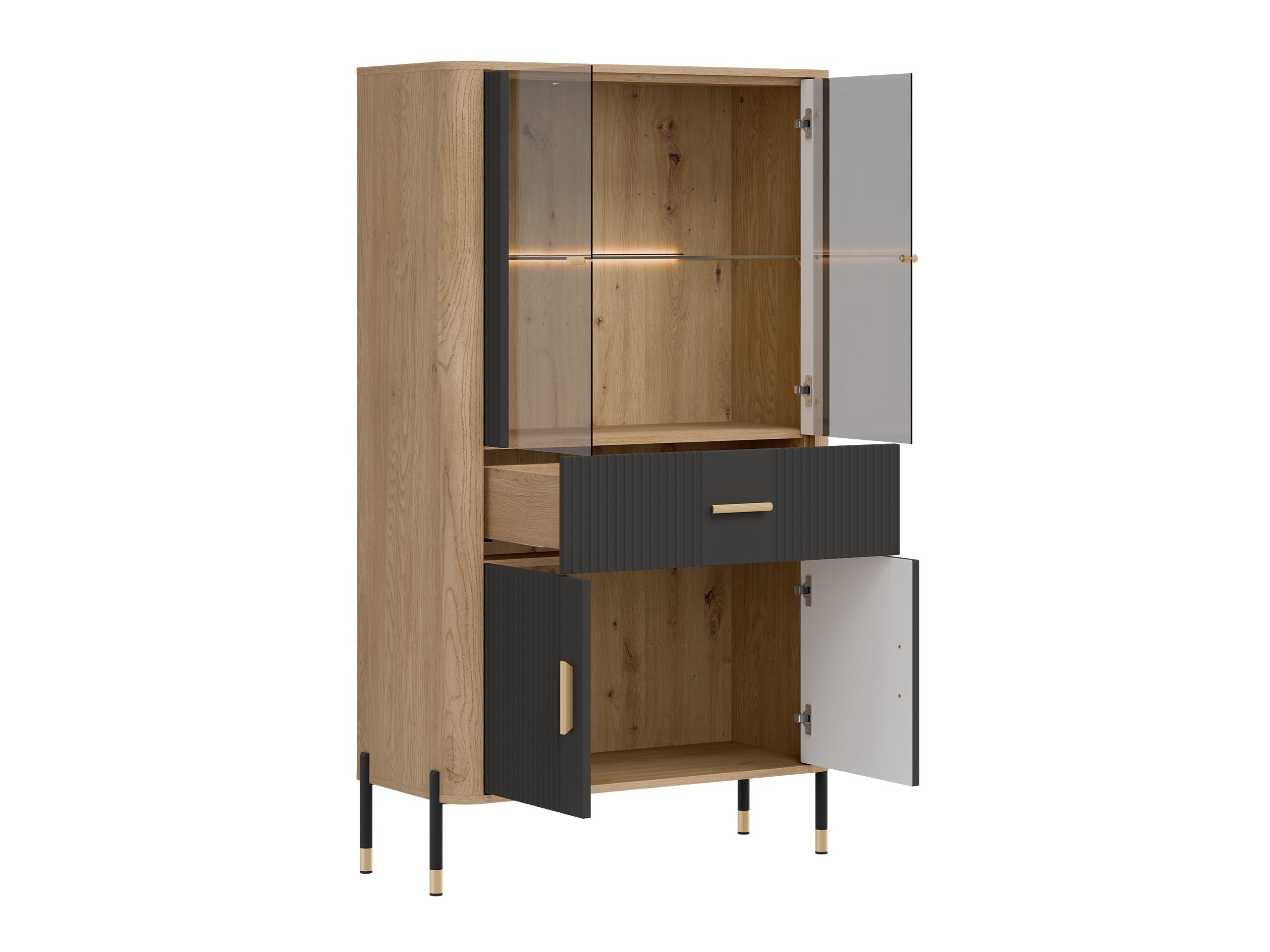 Набор для гостиной Flosora 147 (Антрацит)