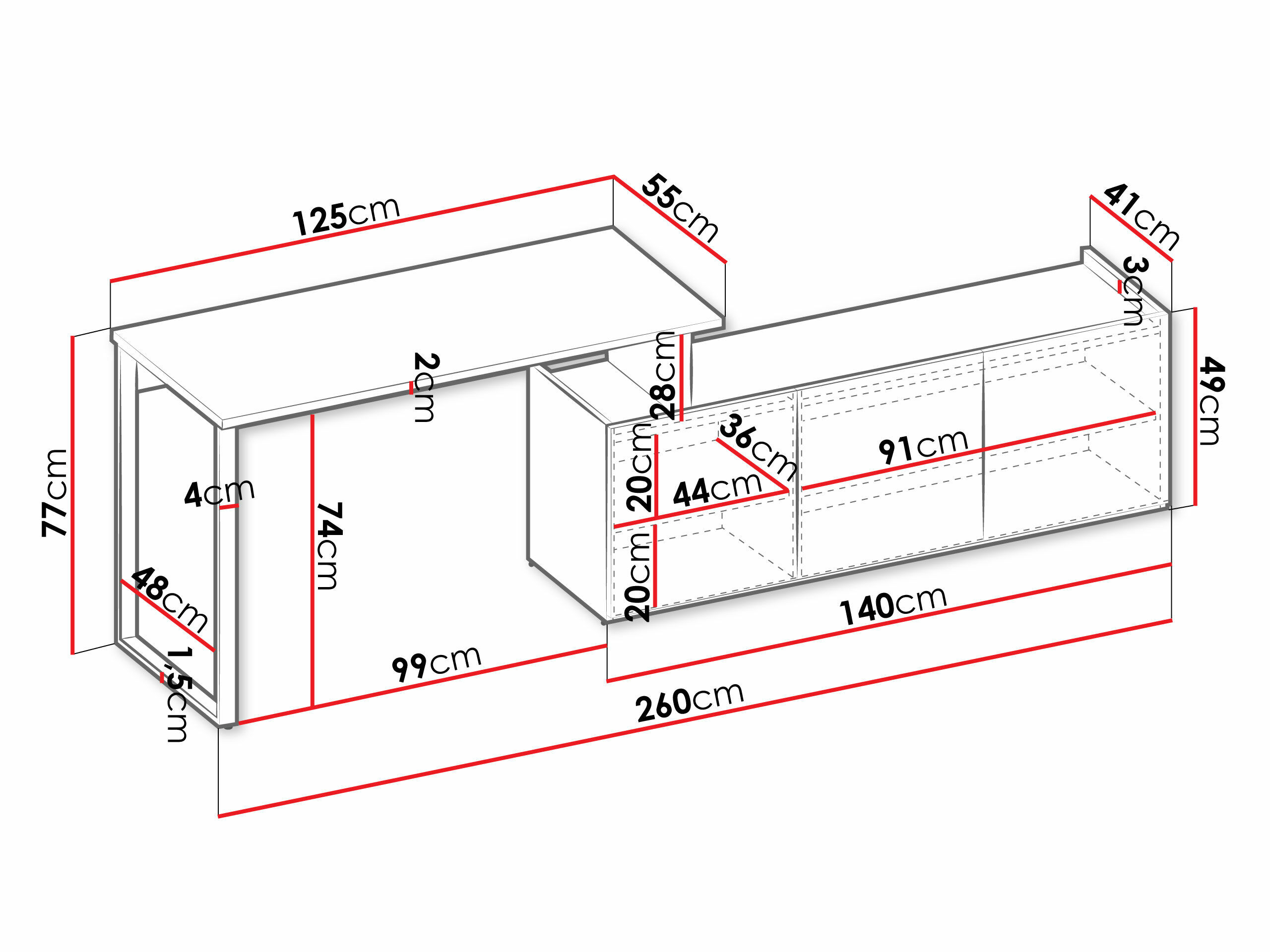 Угловой письменный стол Tivseva 109