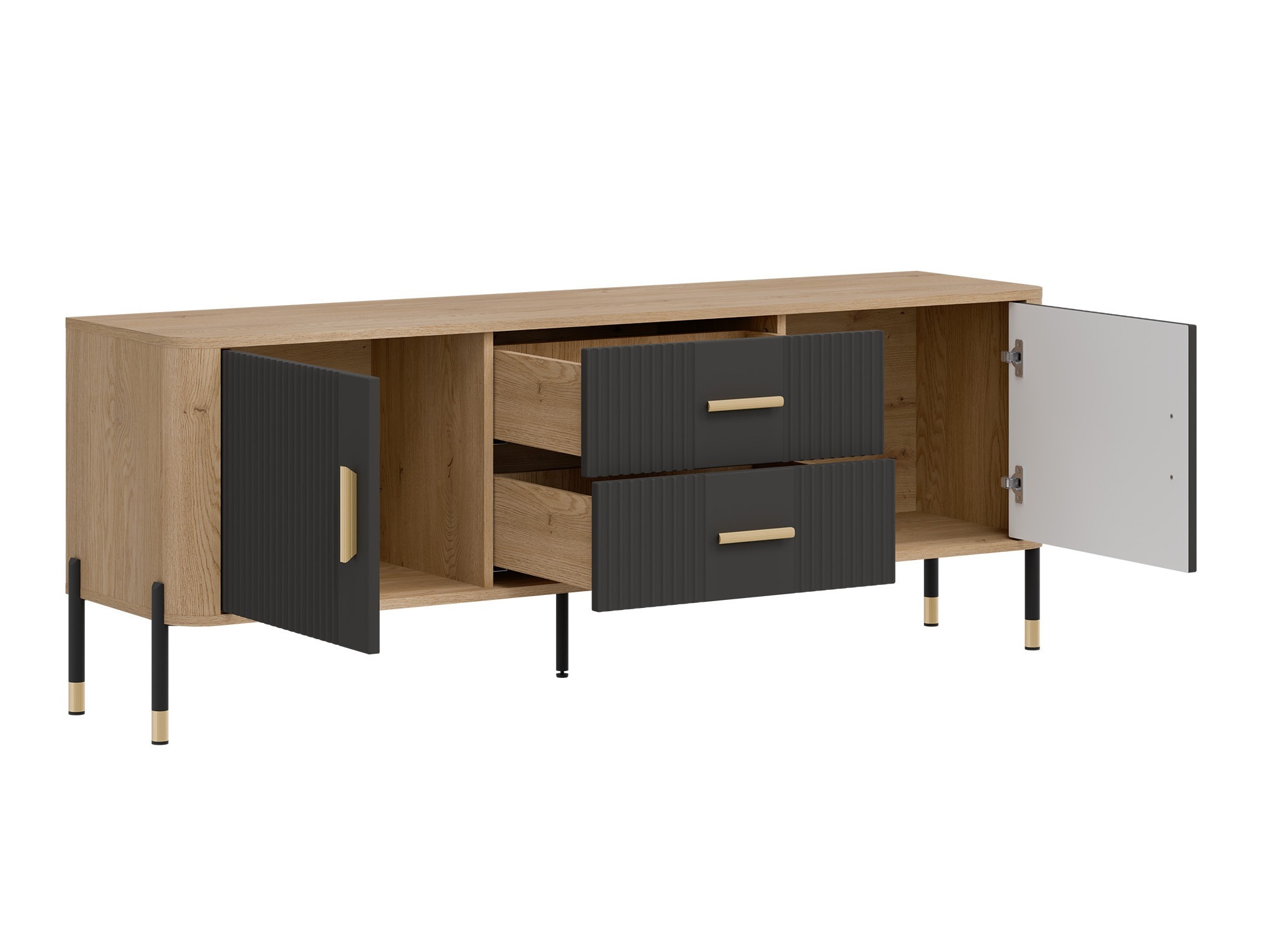 Viesistabas komplekts Flosora 147 (Antracīts)