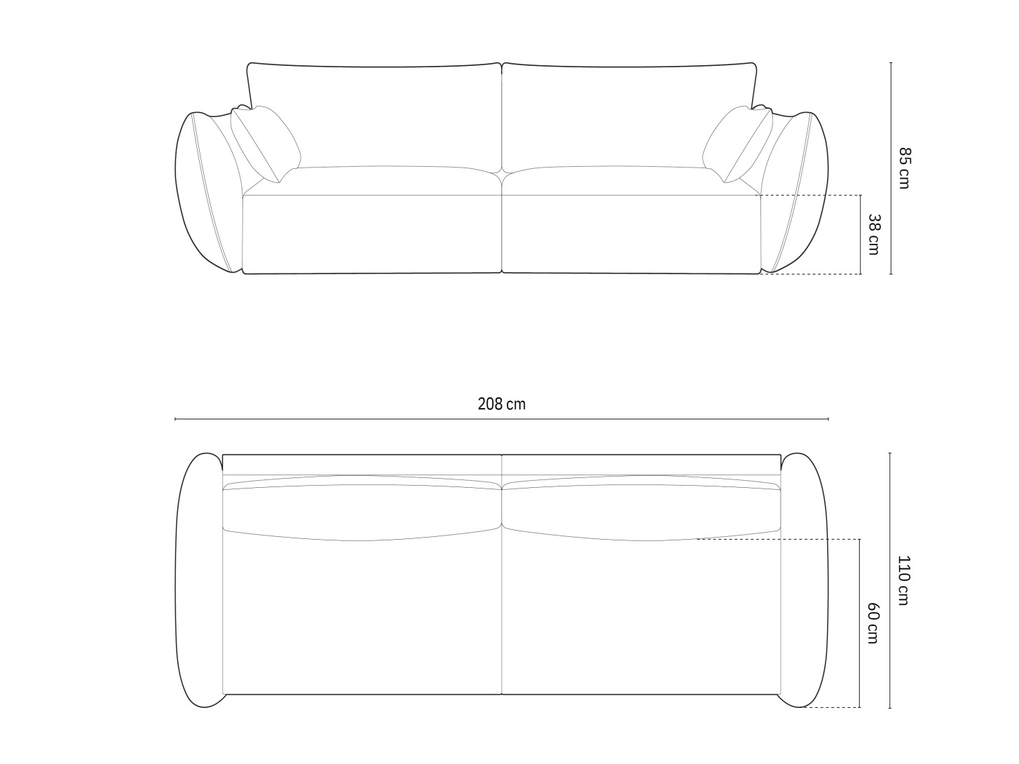 Диван Delflou 101 (Bluvel 10)
