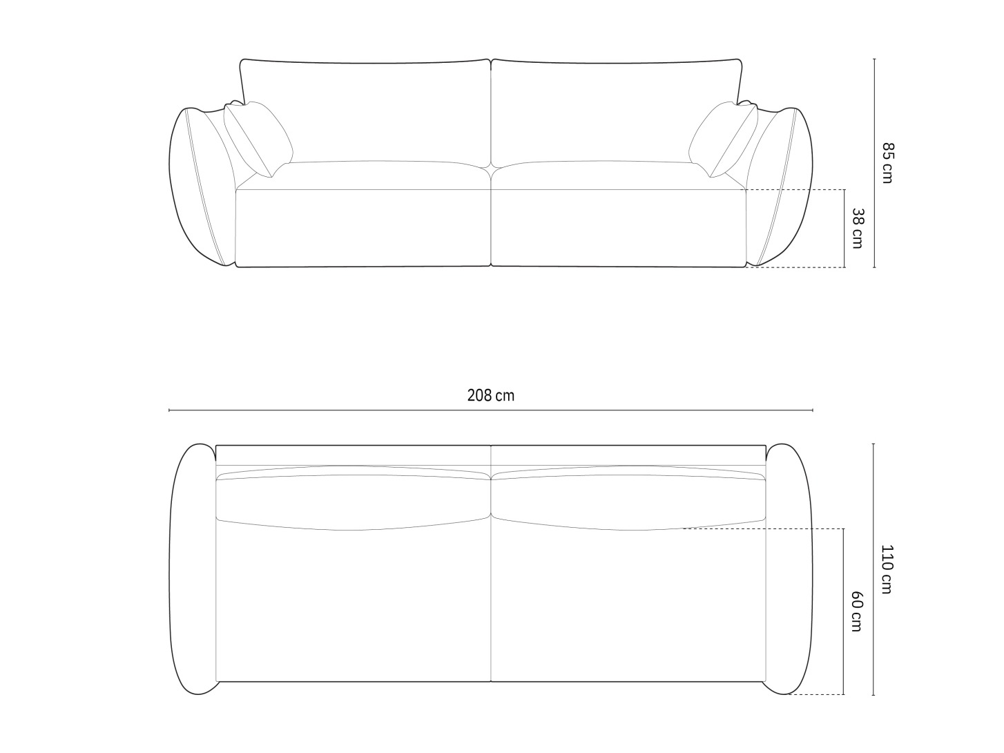 Диван Delflou 101 (Bluvel 19)