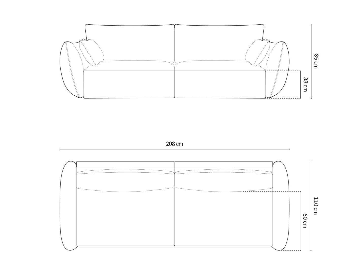 Диван Delflou 101 (Bluvel 22)