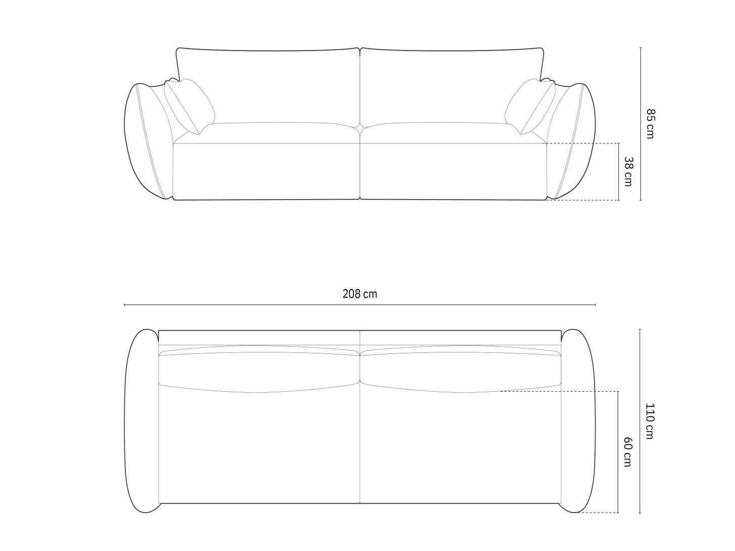 Диван Delflou 101 (Bluvel 68)