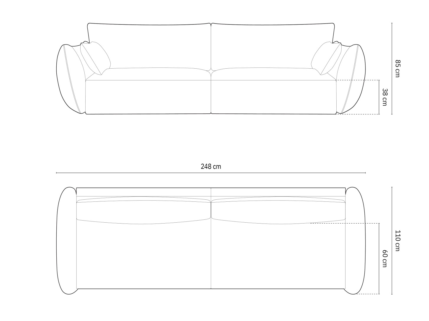 Диван Delflou 102 (Bluvel 68)