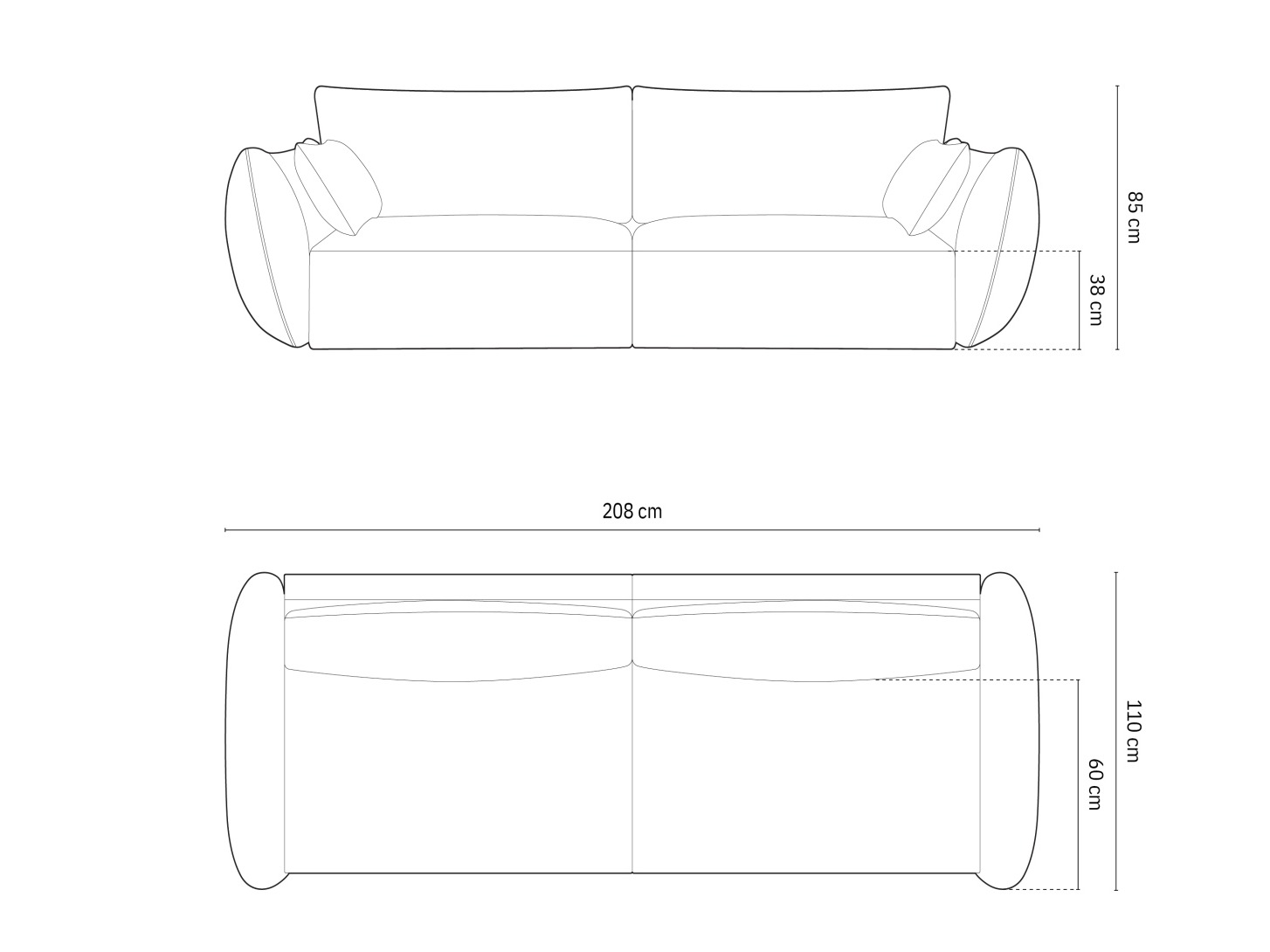 Dīvāns Delflou 101 (Bluvel 40)