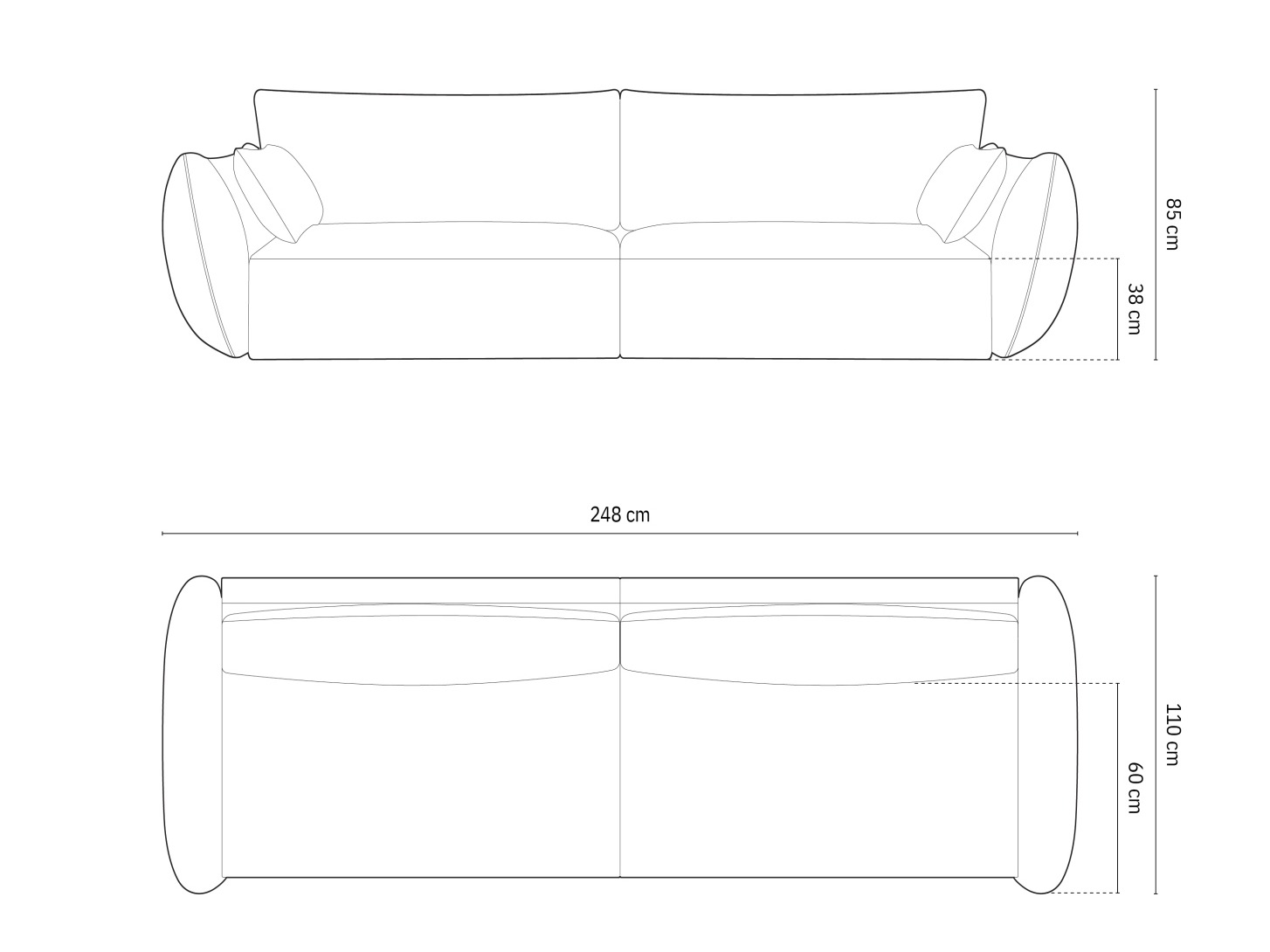 Dīvāns Delflou 102 (Bluvel 19)