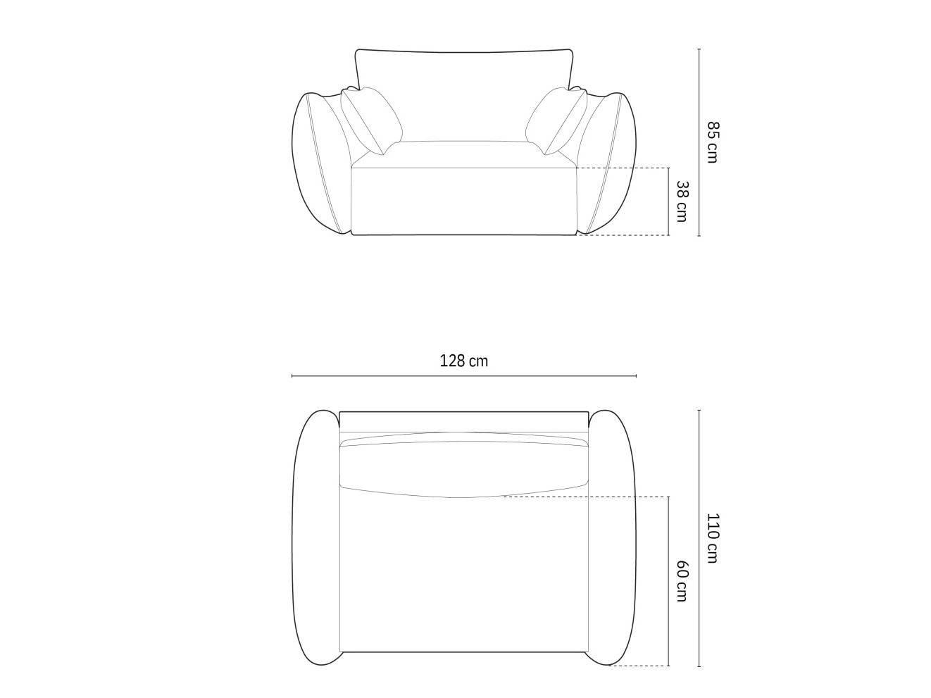 Кресло Delflou 103 (Bluvel 22)