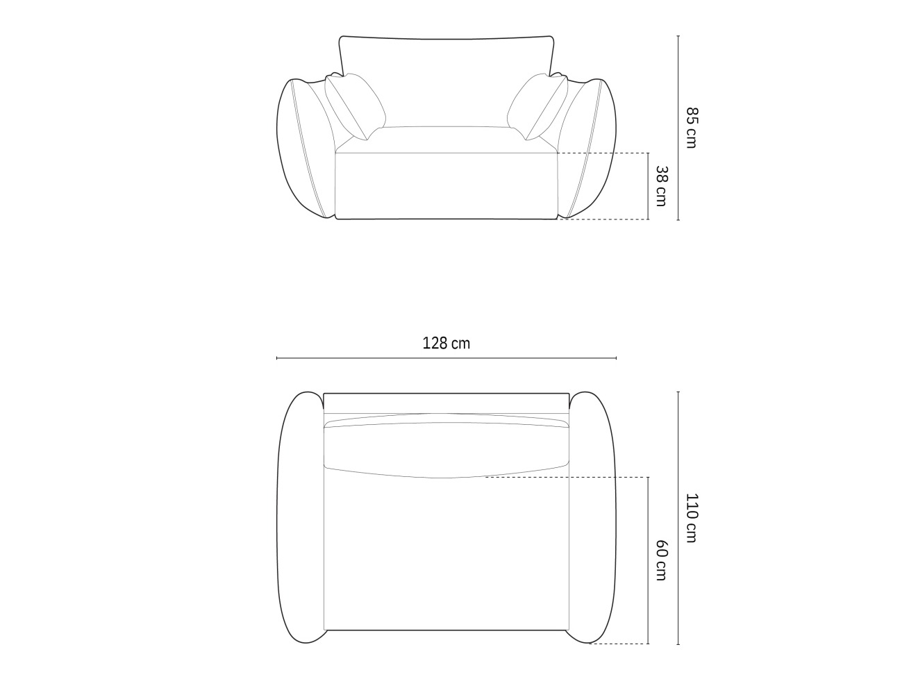 Кресло Delflou 103 (Bluvel 86)