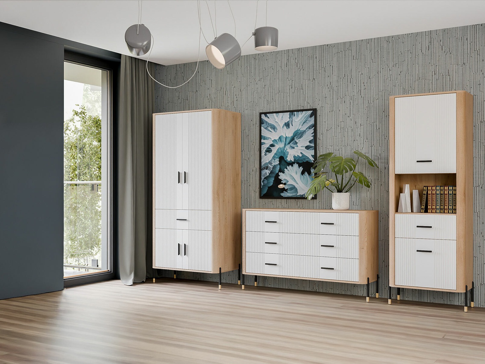 Набор для гостиной Flosora 149 (Белый)