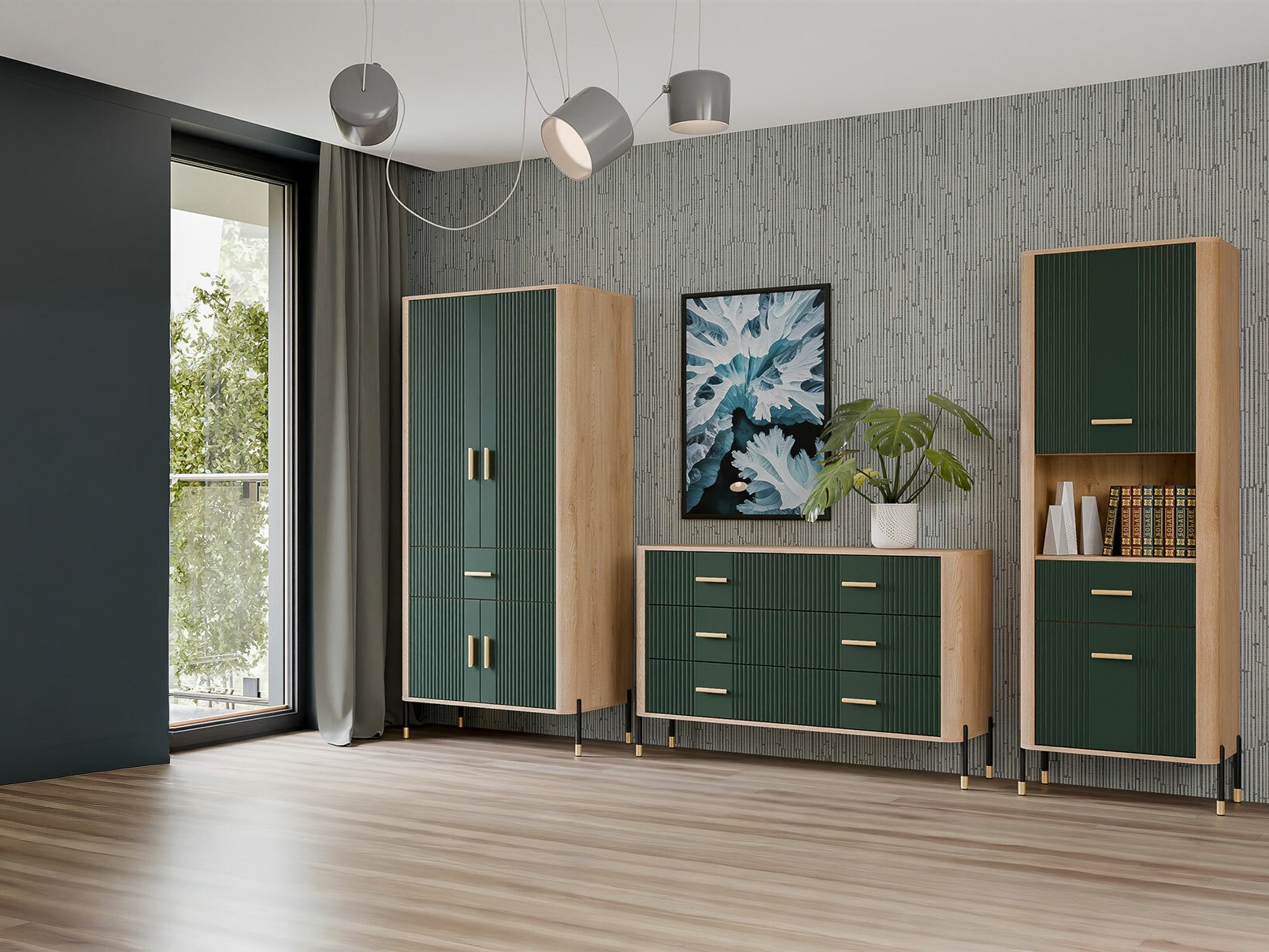 Набор для гостиной Flosora 149 (Зелёный)