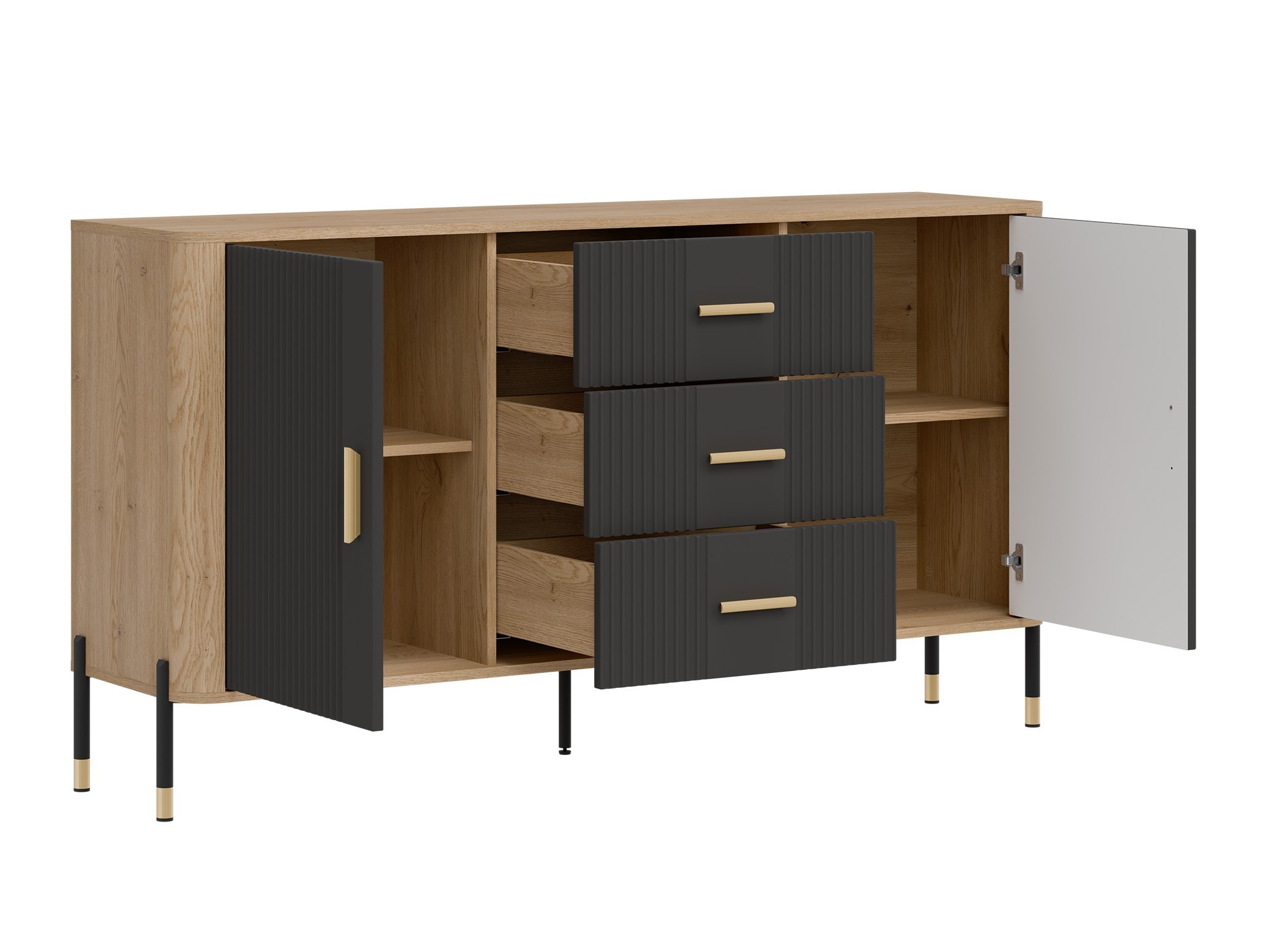 Viesistabas komplekts Flosora 148 (Antracīts)