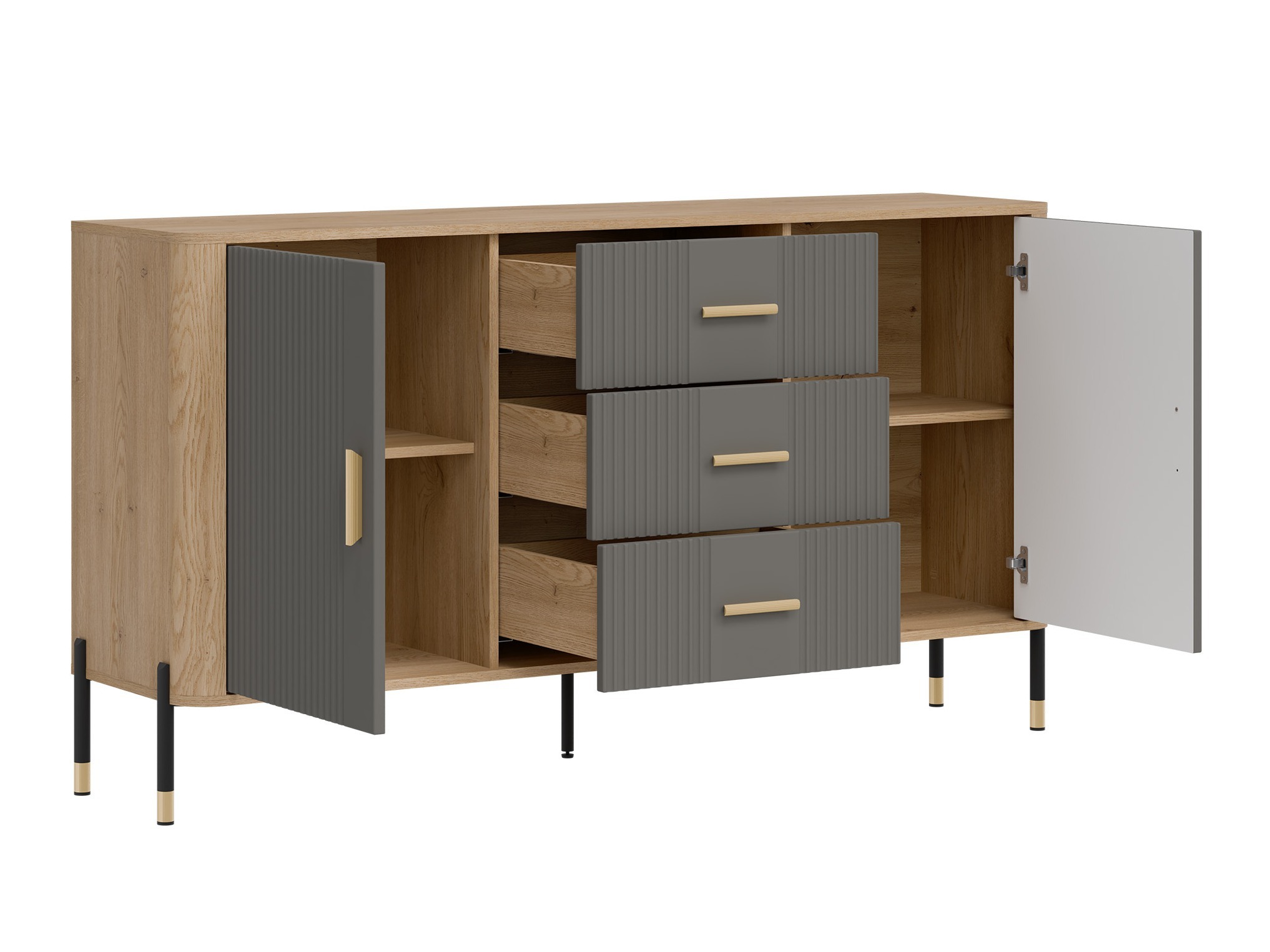 Viesistabas komplekts Flosora 148 (Pelēks)