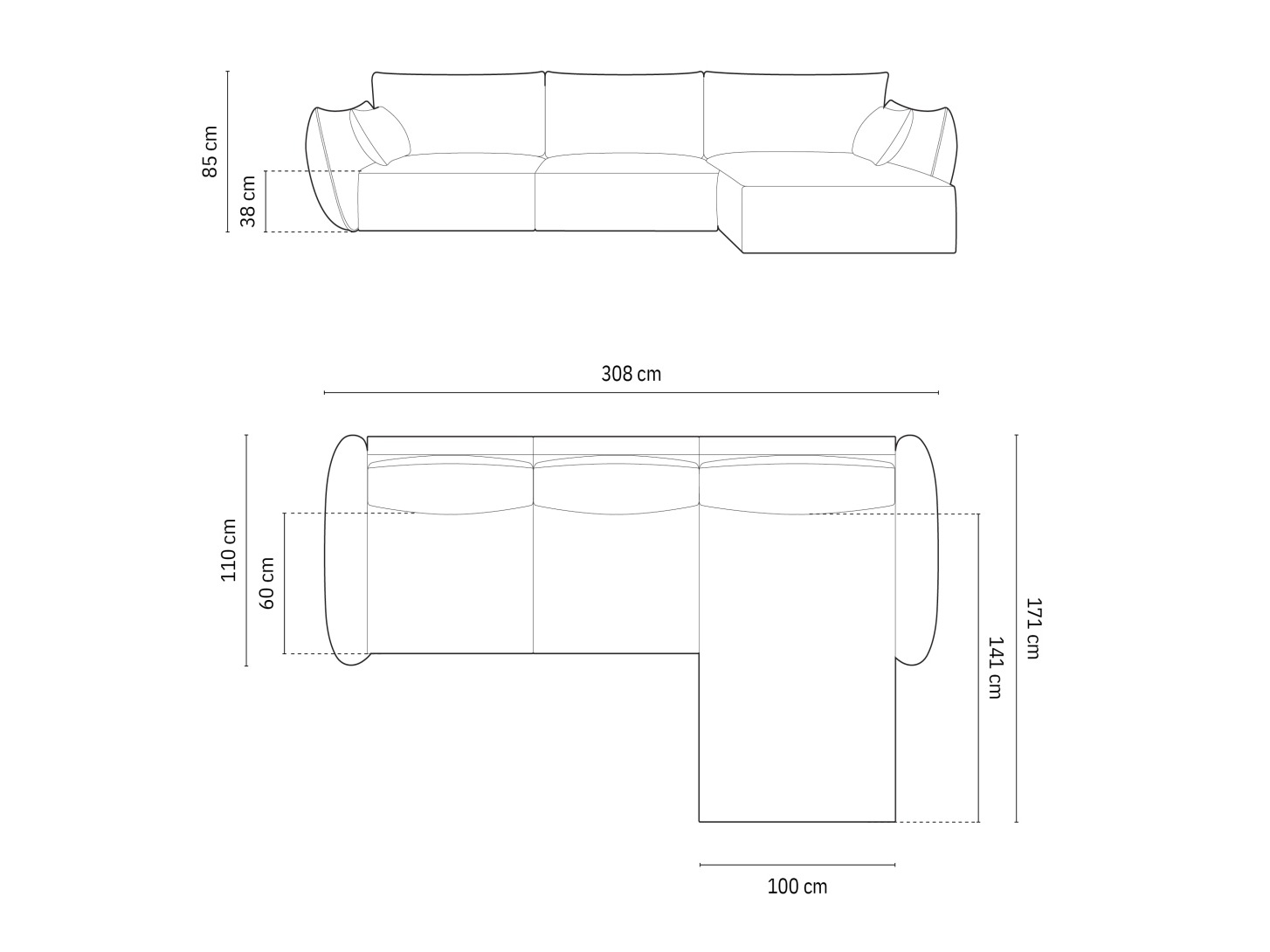 Угловой диван Delflou 105 (Bluvel 78)