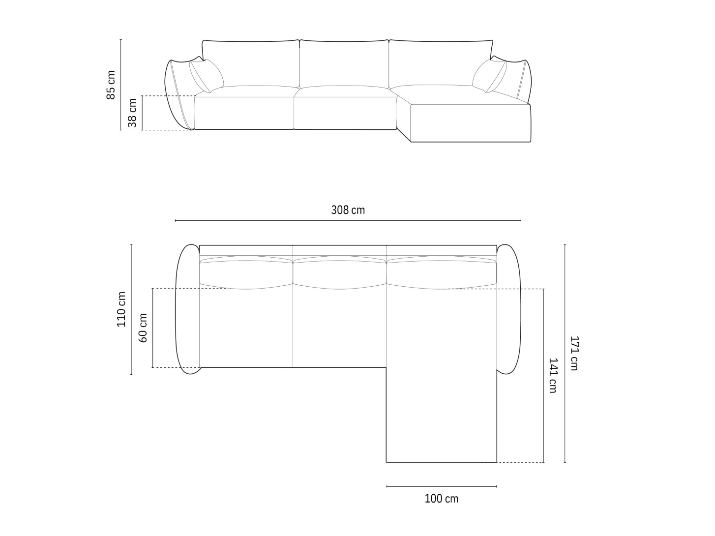 Угловой диван Delflou 105 (Over The Horizon 39)