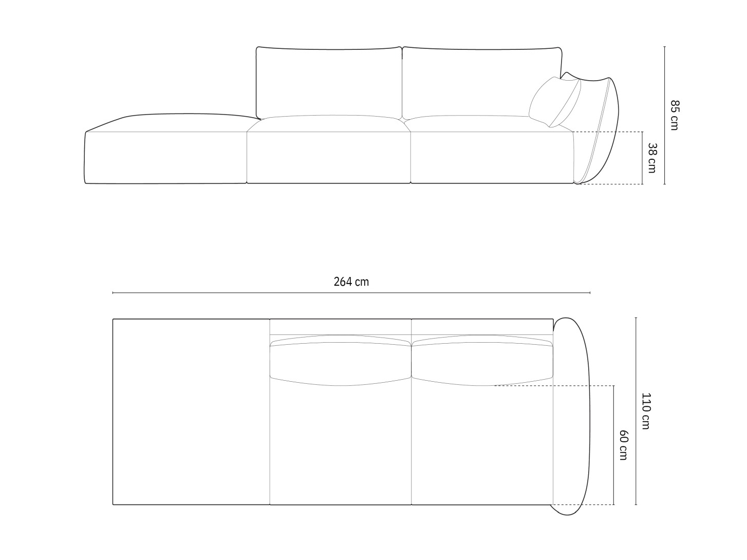 Dīvāns Delflou 106 (Bluvel 40)