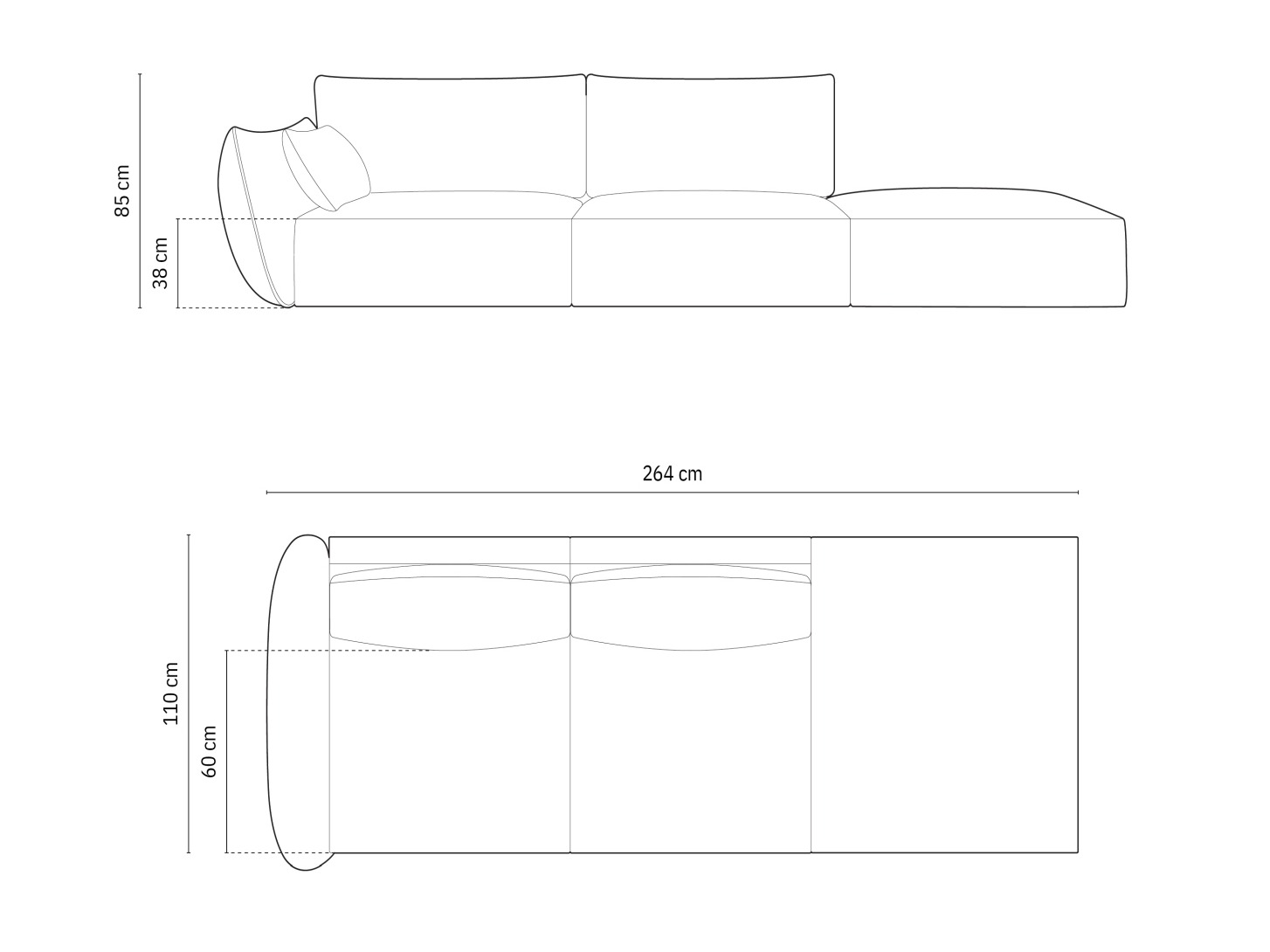 Dīvāns Delflou 106 (Bluvel 40)