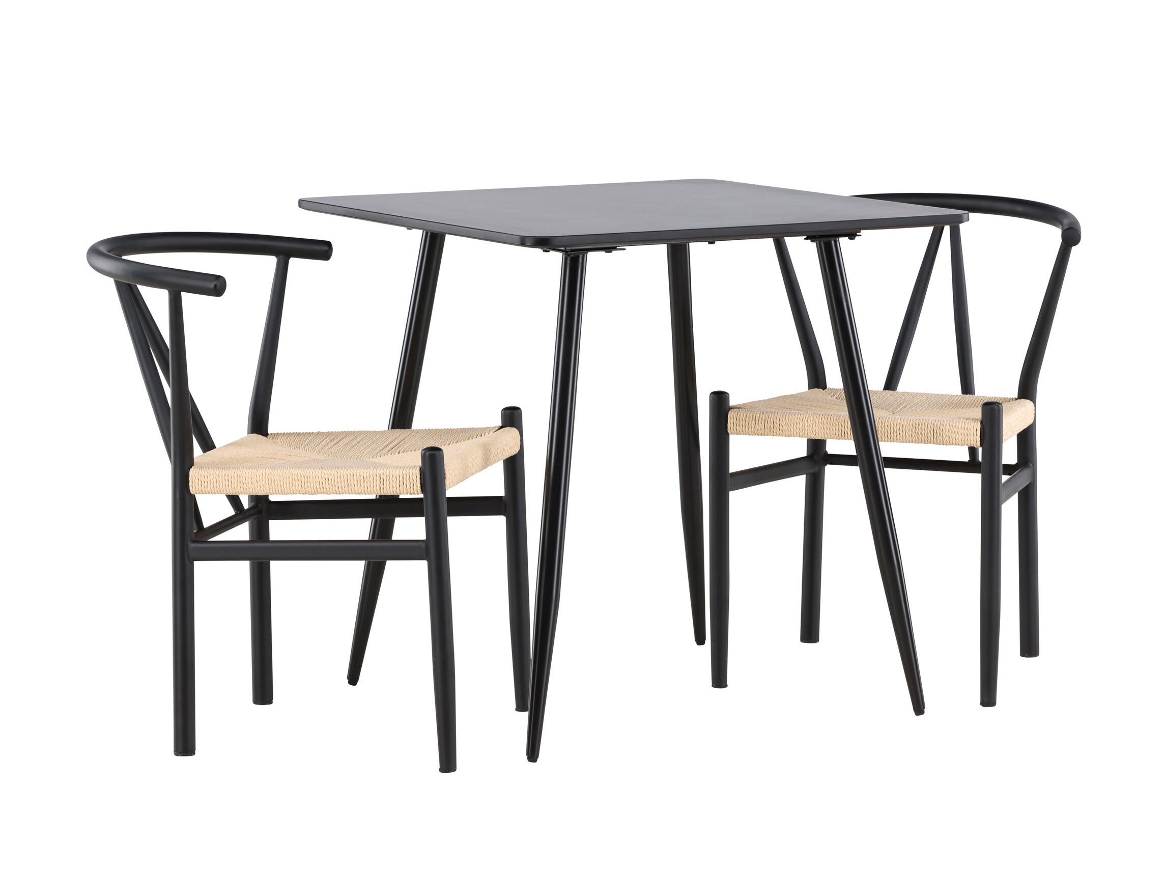 Ēdamistabas komplekts Dallas 4920 (Melns + Gaiši brūns)