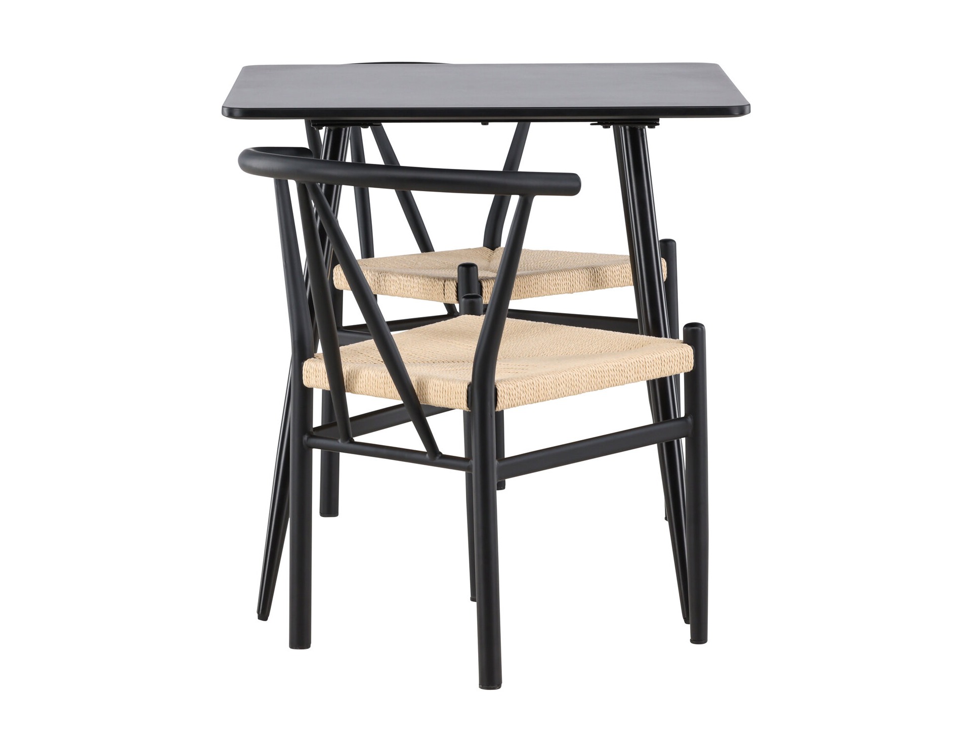 Ēdamistabas komplekts Dallas 4920 (Melns + Gaiši brūns)