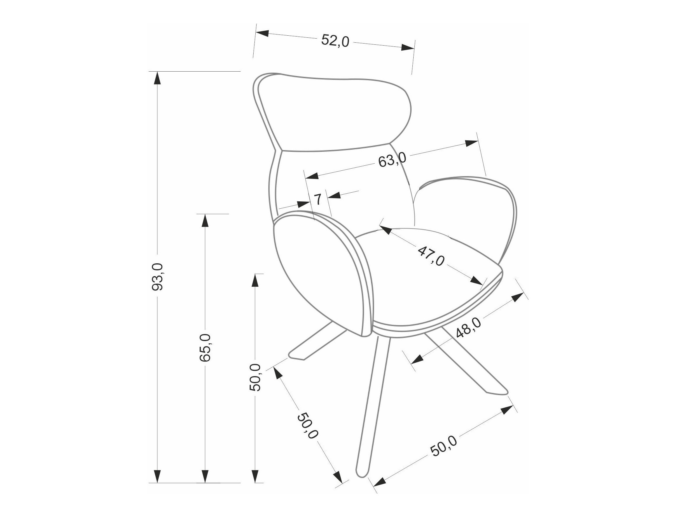 Krēsls Houston 2041 (Bēšs + Gaišs koks)