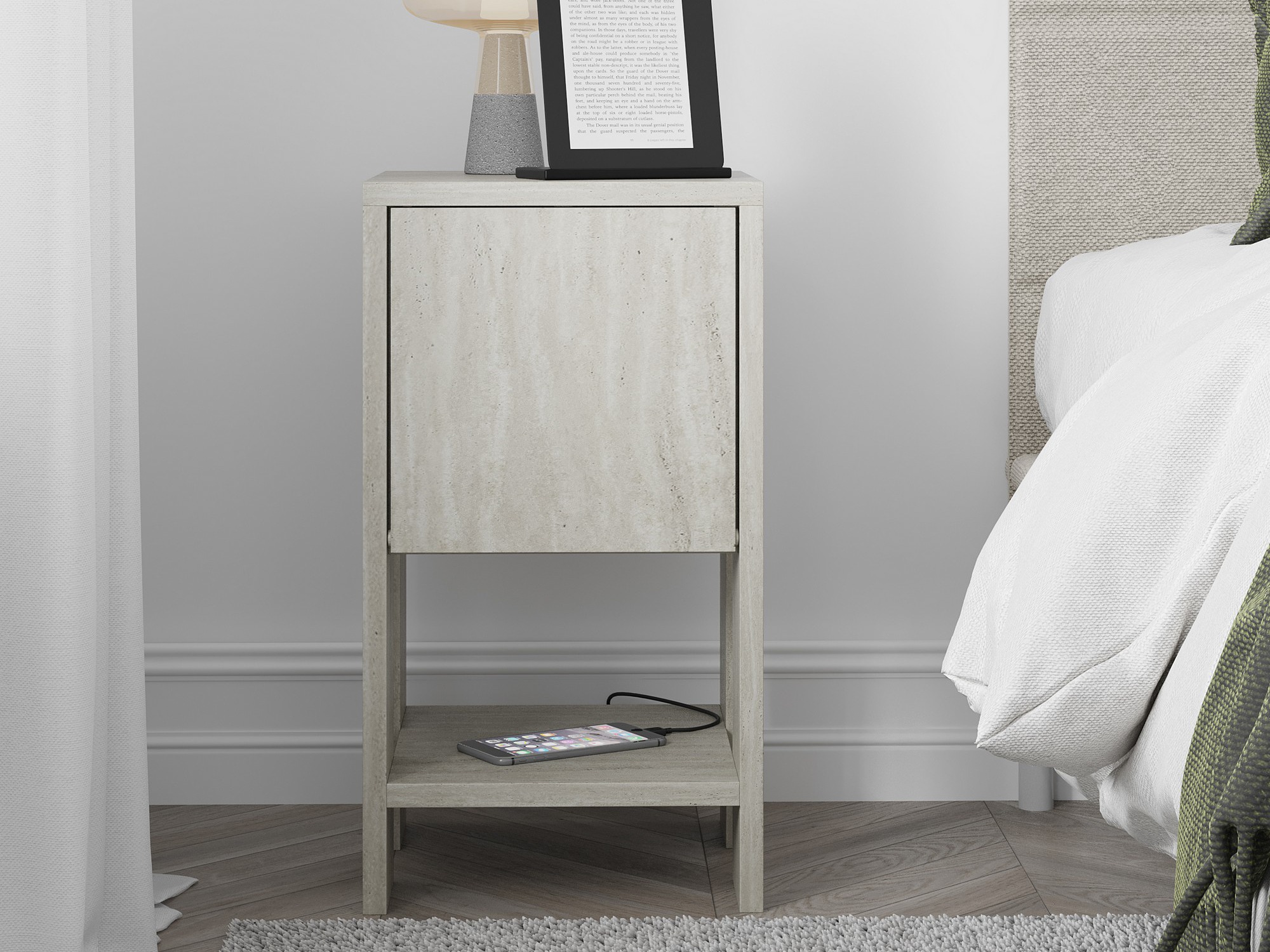 Naktsgaldiņš Kailua 398 (Gaišs travertīns)