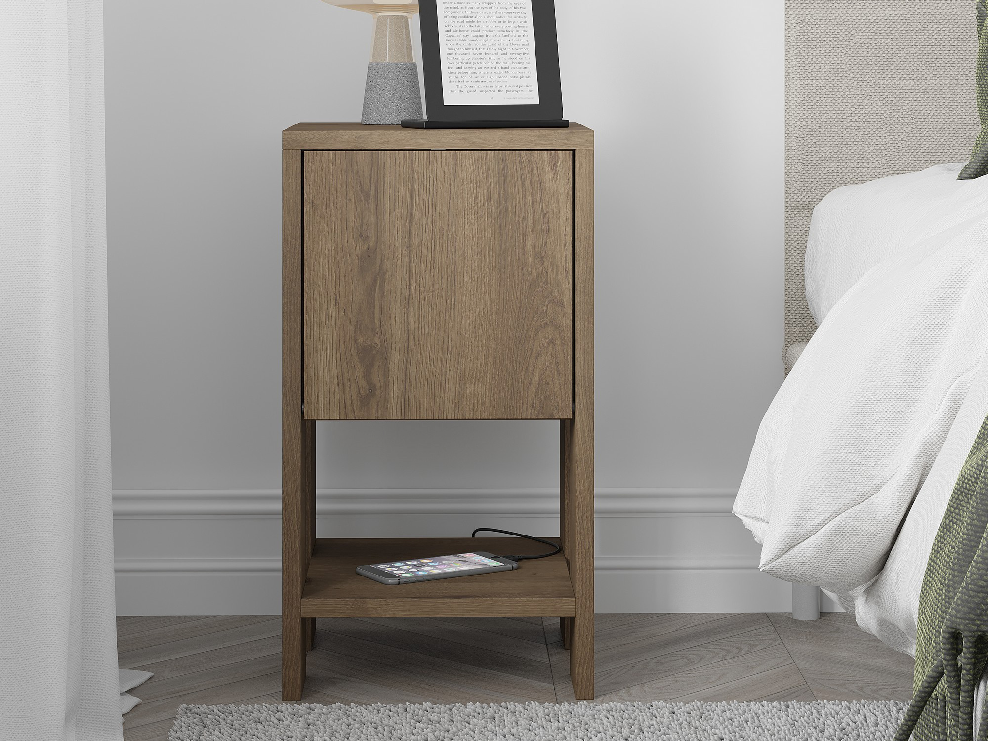 Прикроватная тумбочка Kailua 398 (Темное дерево)