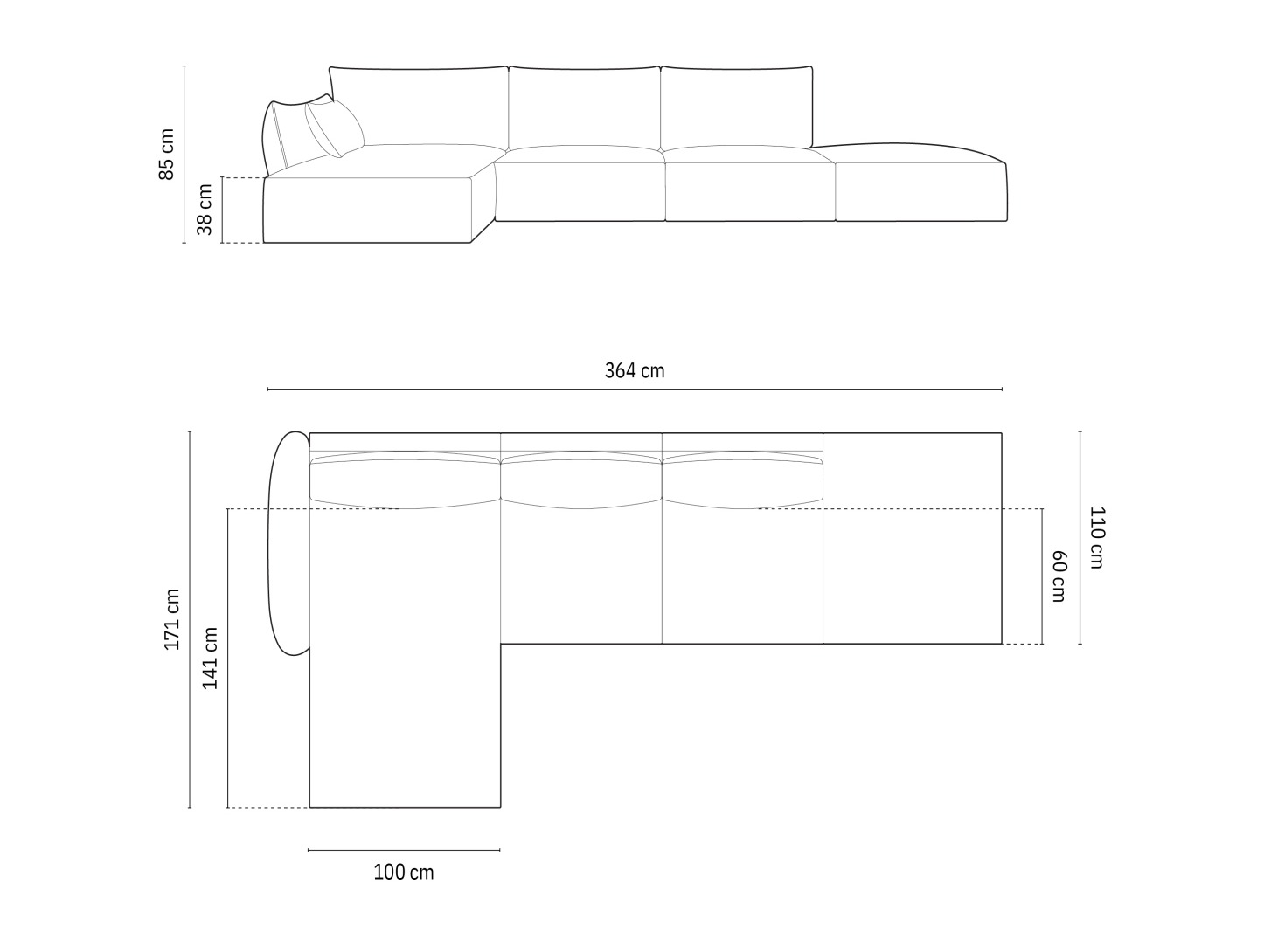 Stūra dīvāns Delflou 107 (Bluvel 19)