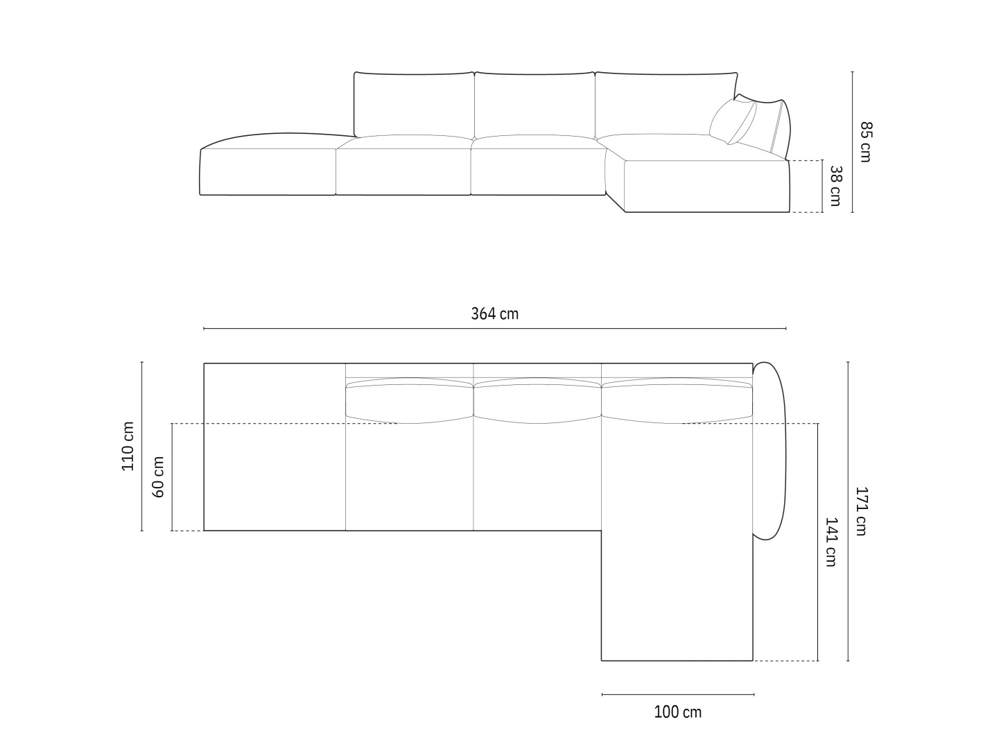 Stūra dīvāns Delflou 107 (Bluvel 19)