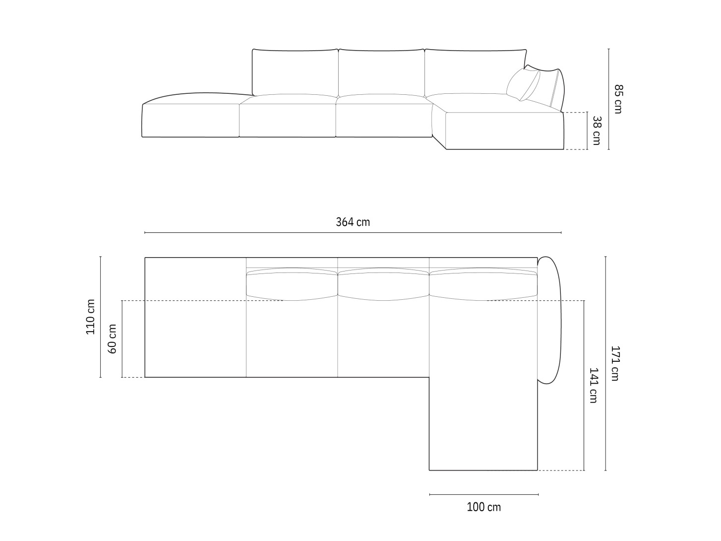 Stūra dīvāns Delflou 107 (Bluvel 22)
