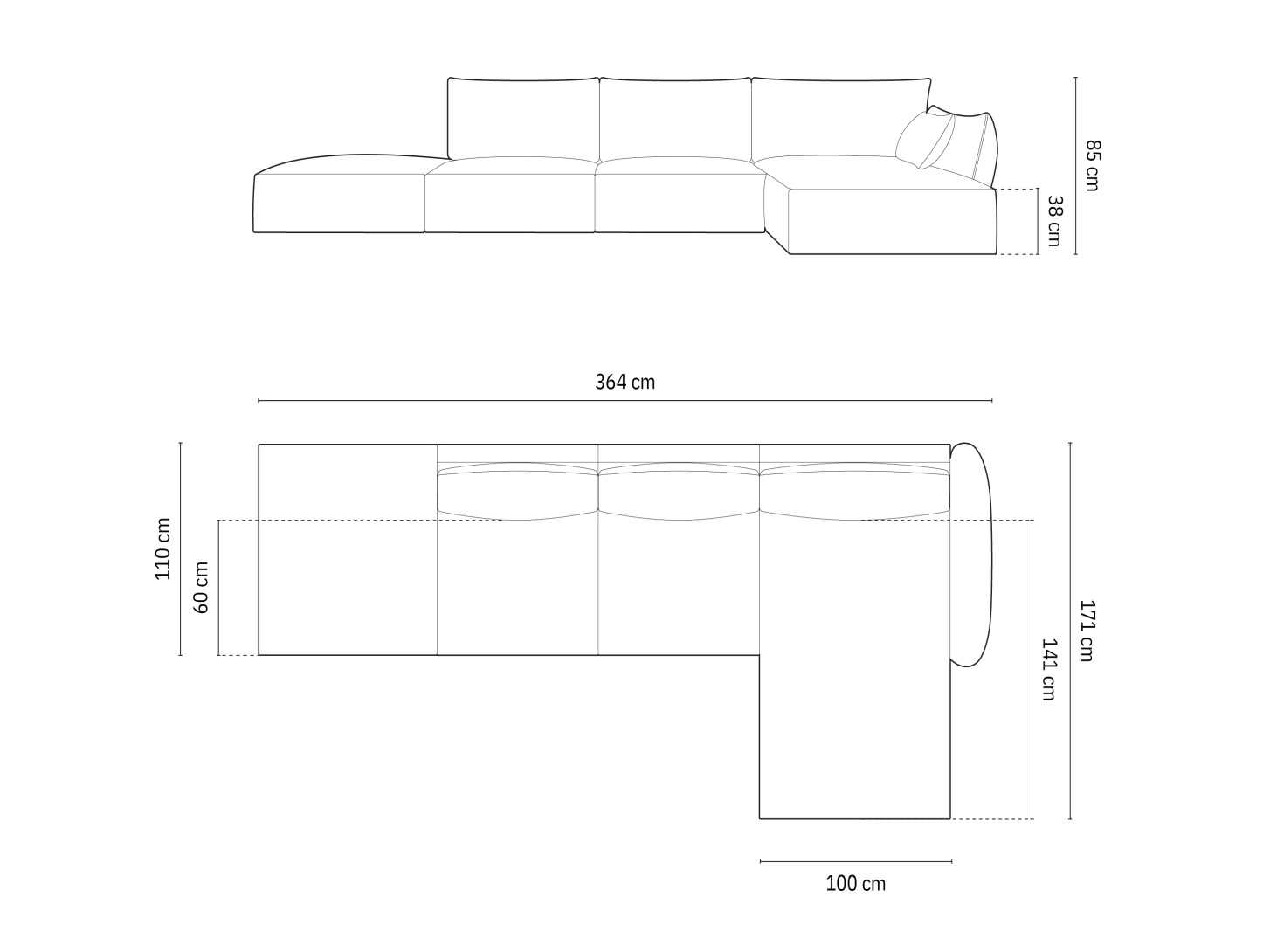 Stūra dīvāns Delflou 107 (Bluvel 28)