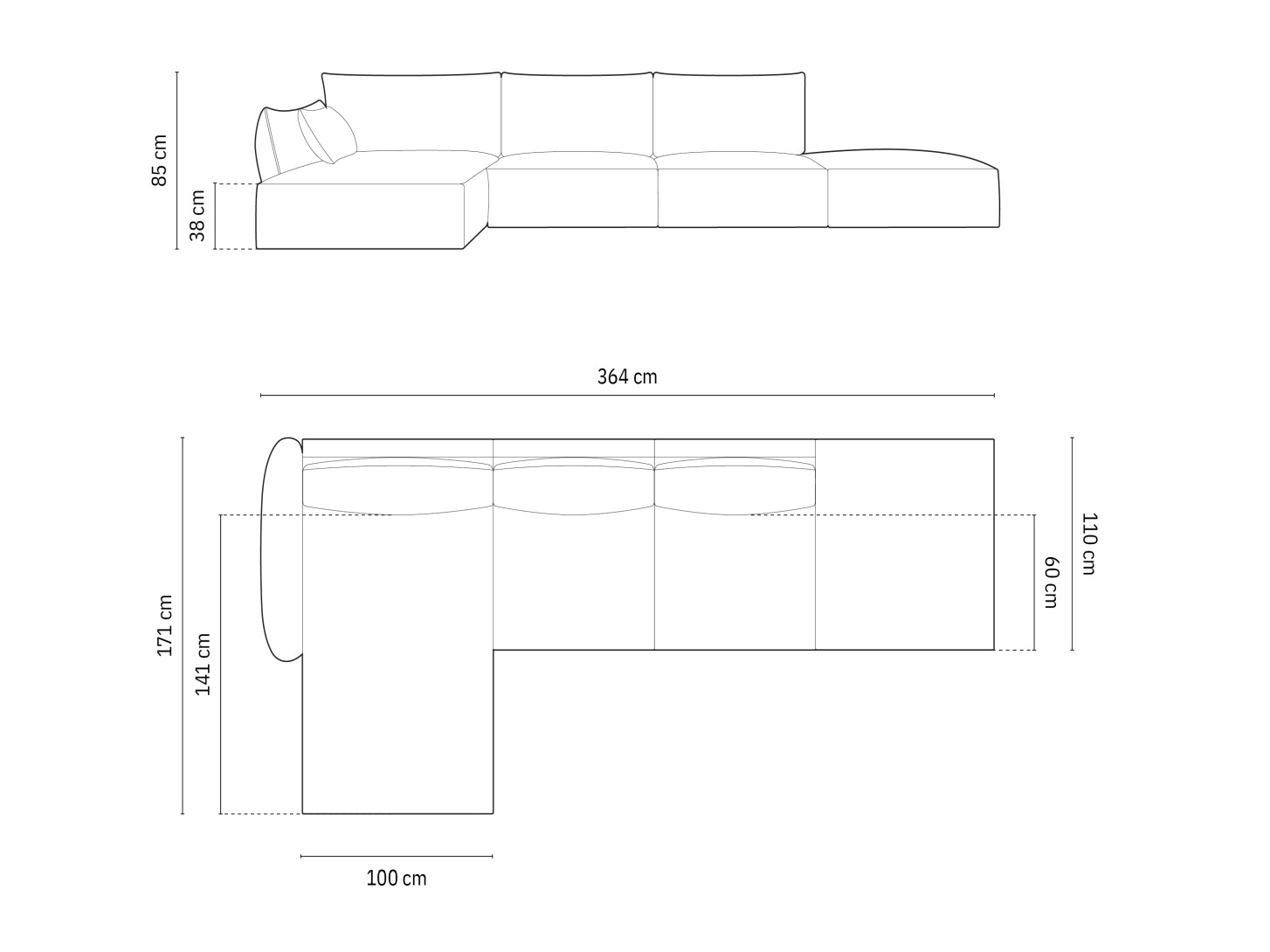 Stūra dīvāns Delflou 107 (Bluvel 68)