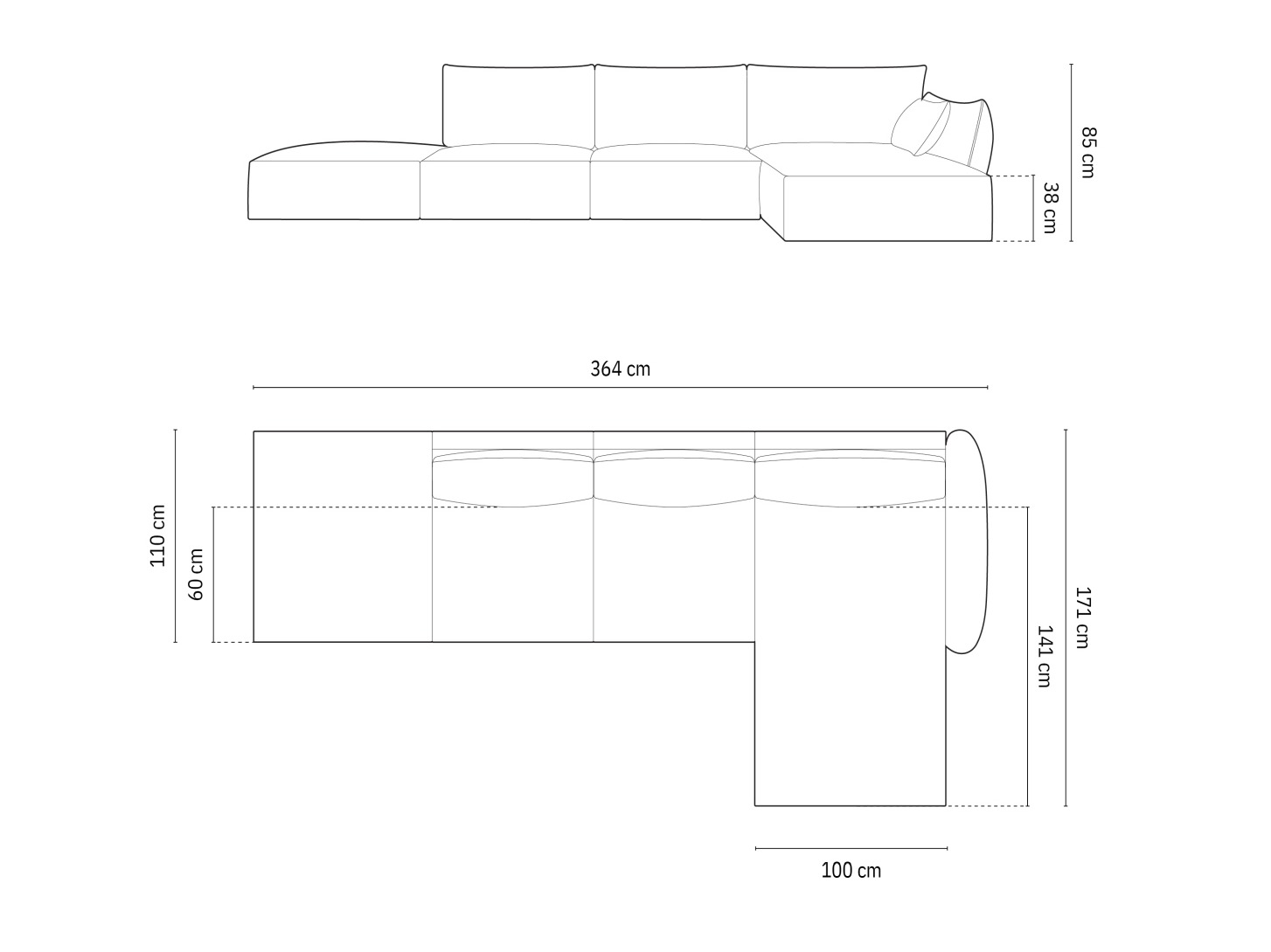 Stūra dīvāns Delflou 107 (Bluvel 68)