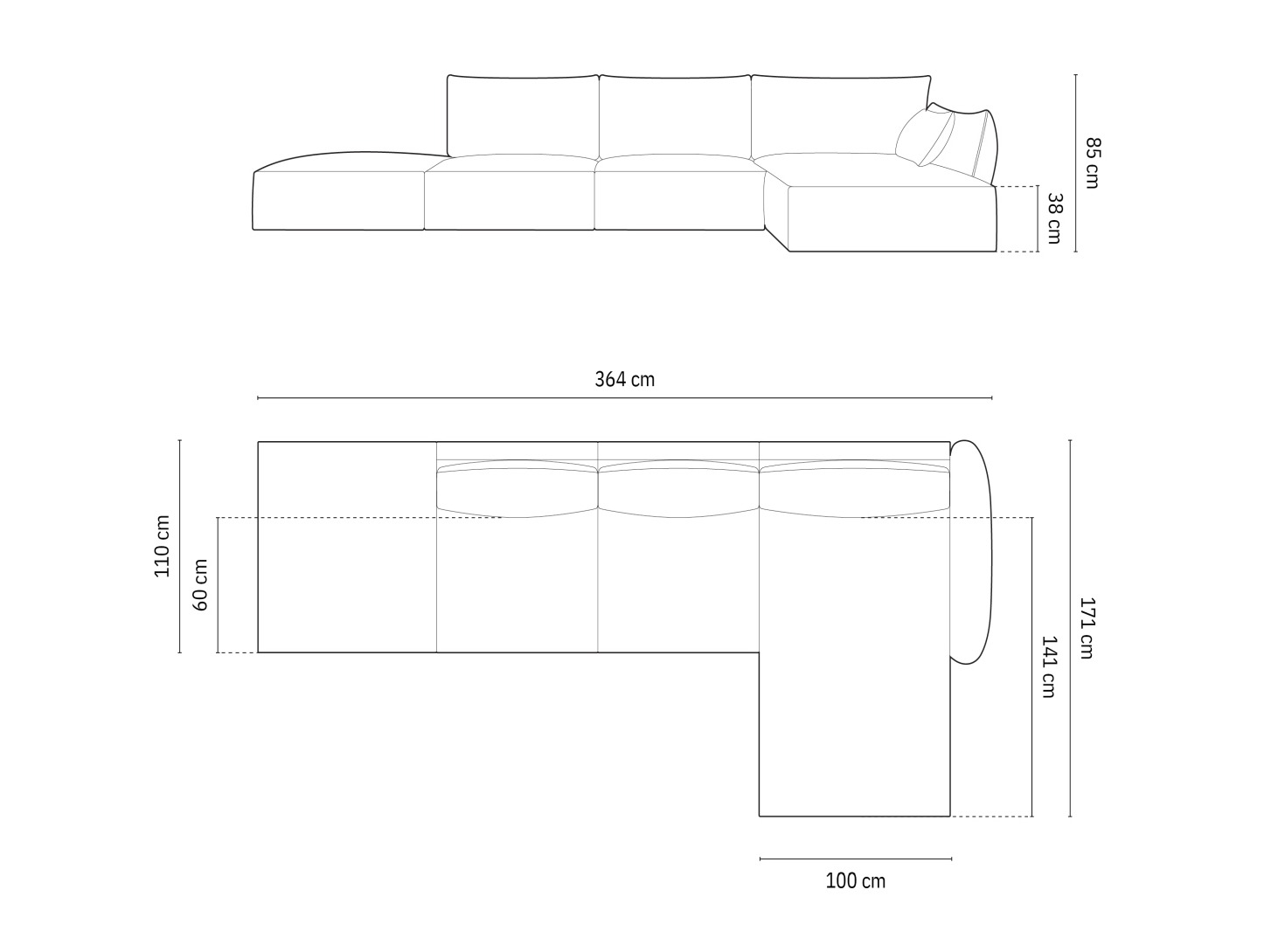 Stūra dīvāns Delflou 107 (Bluvel 78)