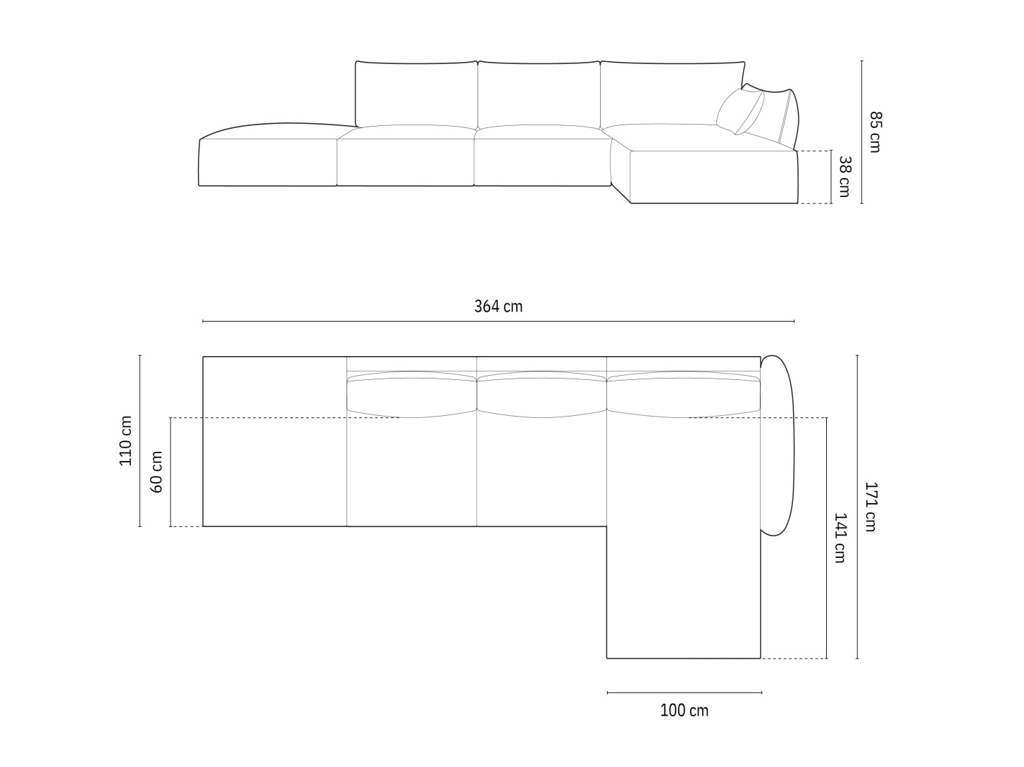 Stūra dīvāns Delflou 107 (Bluvel 86)