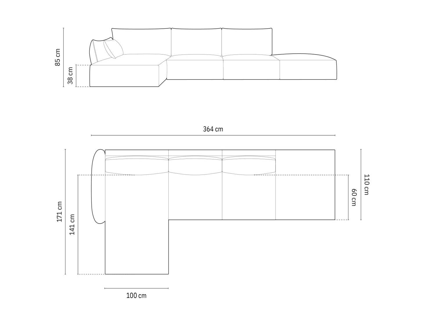 Угловой диван Delflou 107 (Bluvel 22)