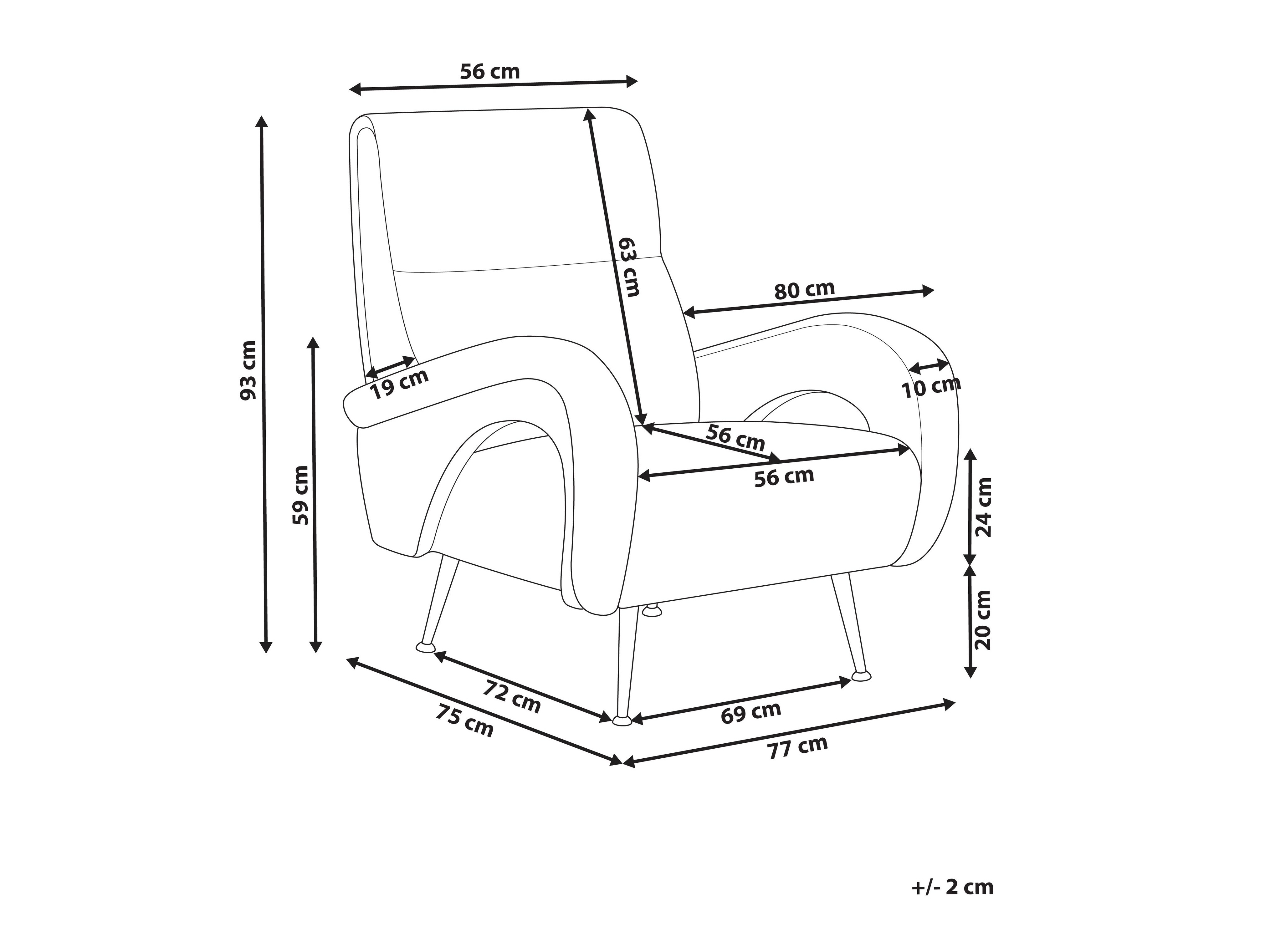 Krēsls Berwyn 1349 (Oranžs)